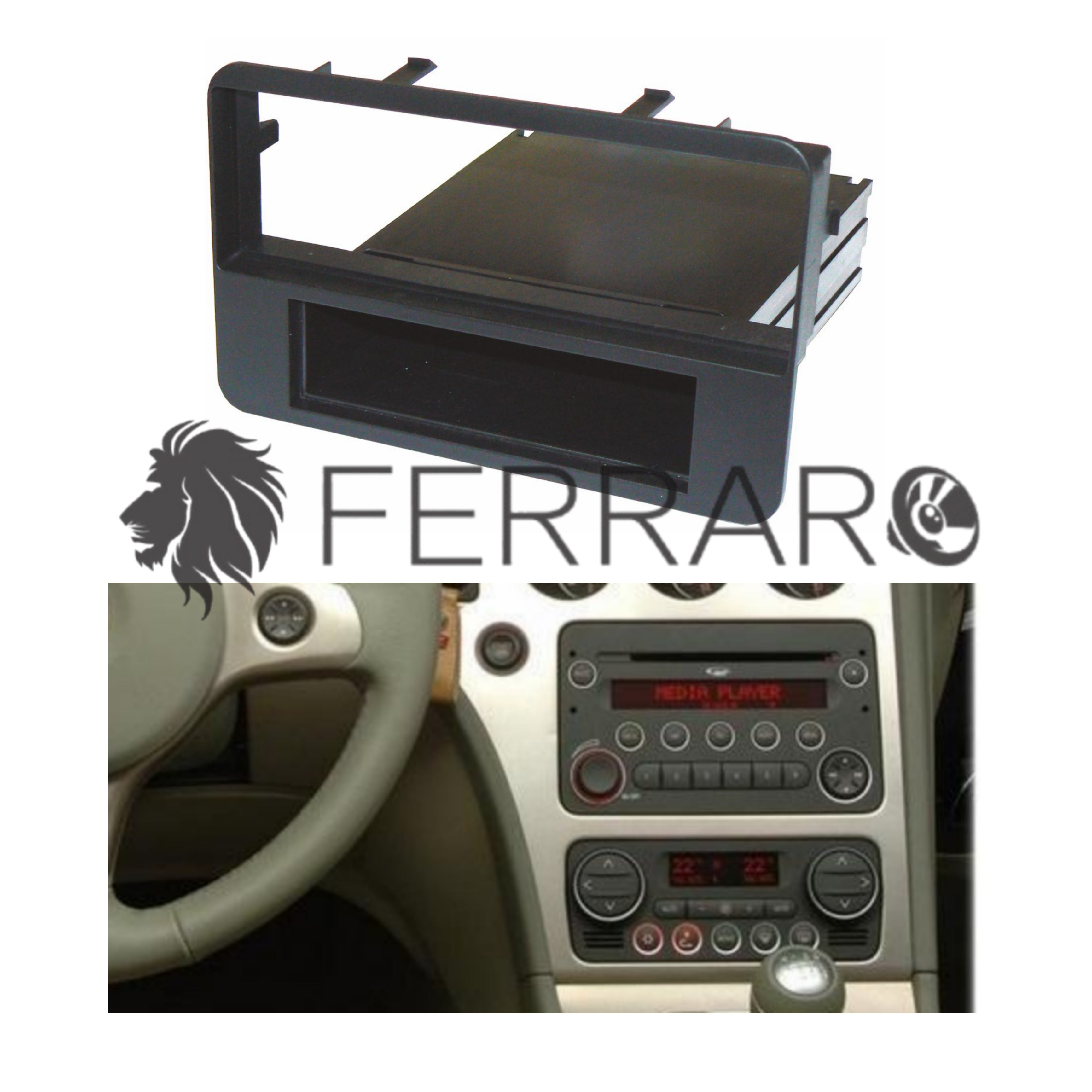 Mascherina 1DIN per Alfa 159 No Navi.