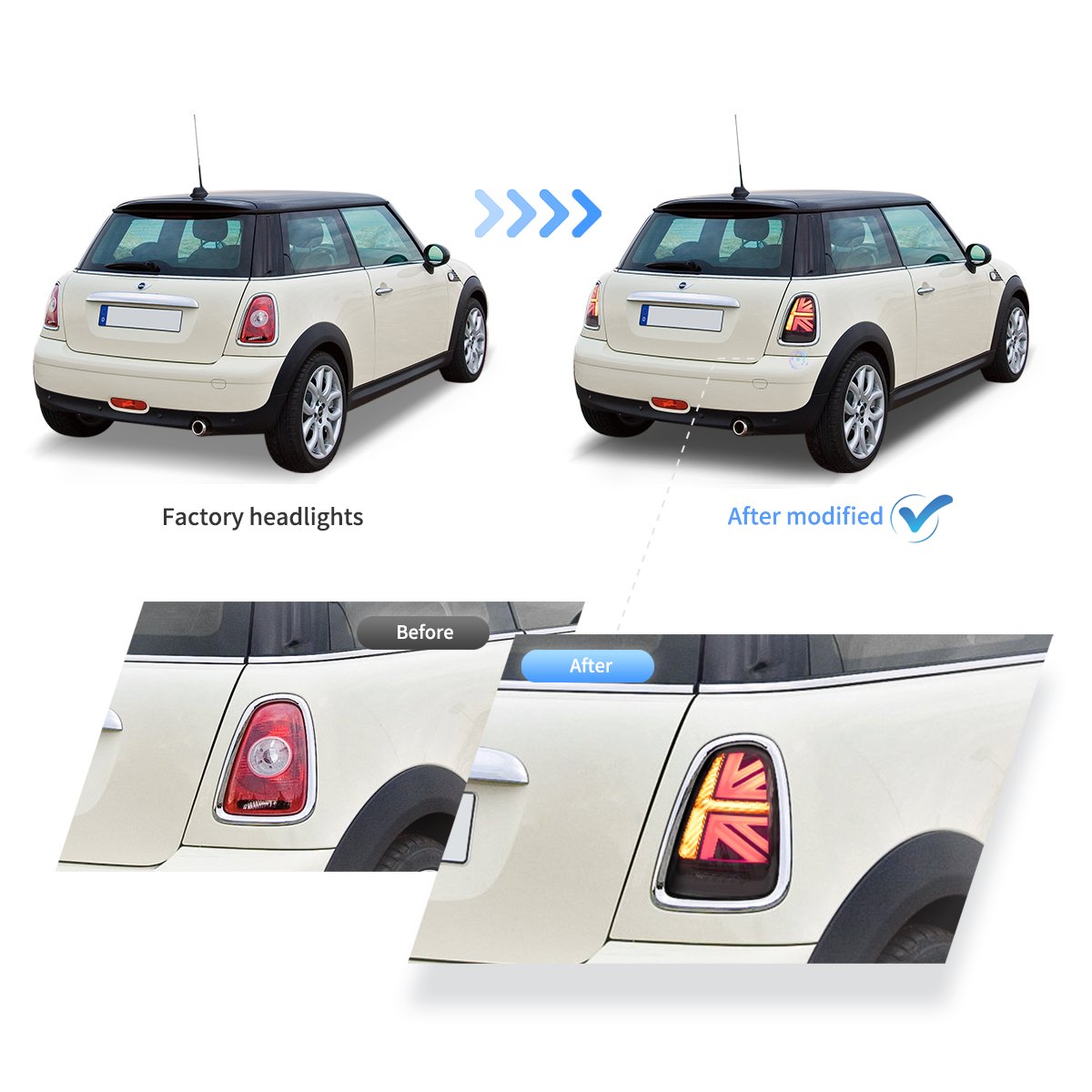 (PRENOTA) Fanali Posteriore Completo per BMW Mini Cooper S R56, R57, R58, R59 (2007-2014) a LED