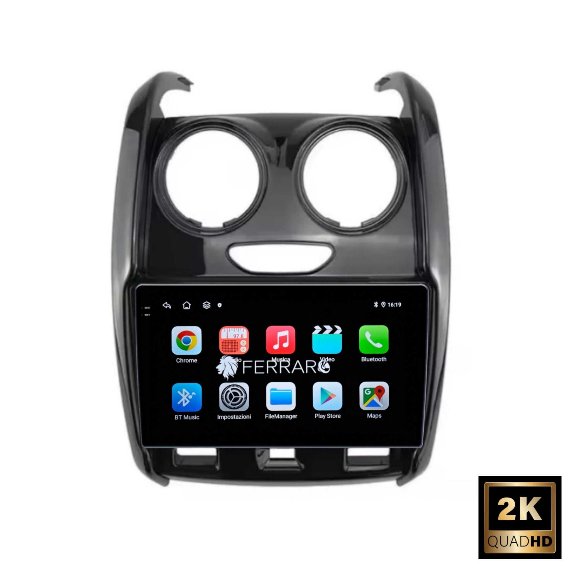 (PRENOTA) Autoradio per Renault Duster, Lada Largus 9" 2K, Android, Bluetooth, CarPlay, Android Auto, 12/256GB Ram
