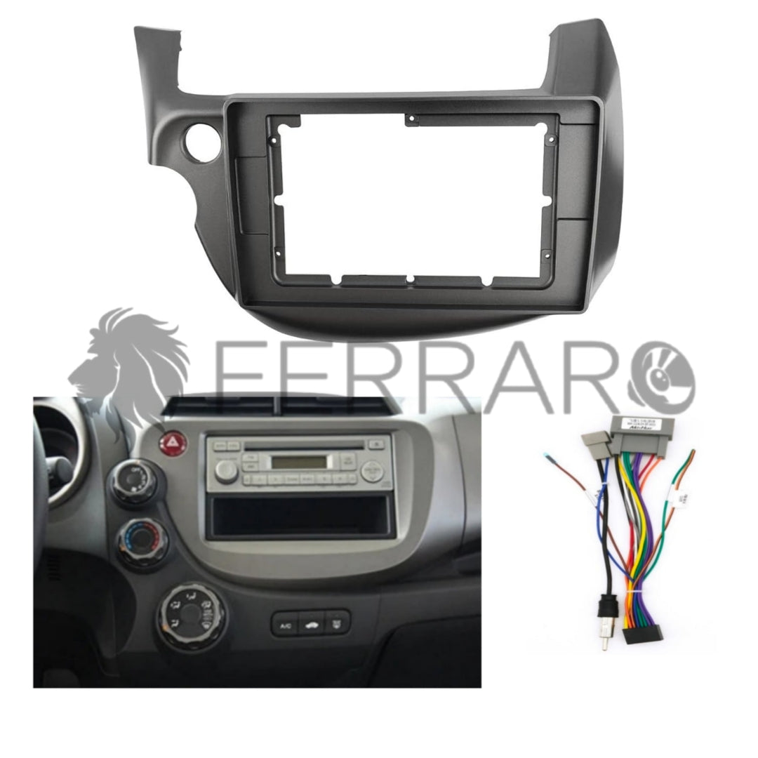 (PRENOTA) Kit Montaggio Autoradio 9"Pollici Honda Jazz (2008-2015) Mascherina, Cablaggio Autoradio Android
