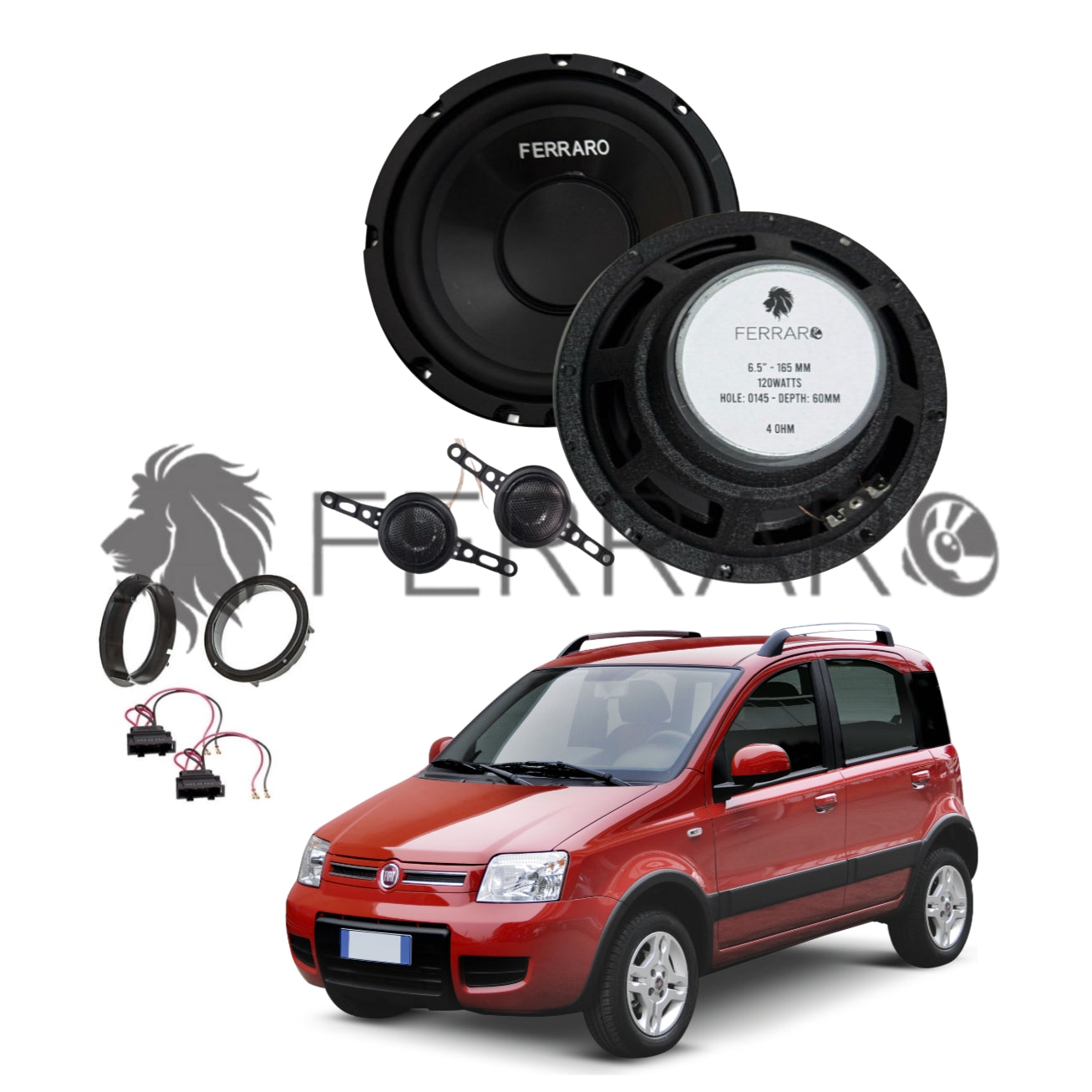 FerraroStore Kit 2 Altoparlanti, ASK-165.2, Ant o Post, Panda 2ª Serie 169 (2003-2013)