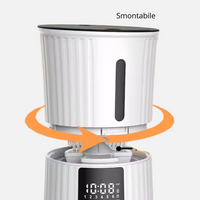 Sunny Pet Feed Color, Automatic, BIANCO, Distributore Automatico di Cibo 4L a singola ciotola, Acciaio-Inox.
