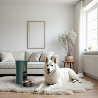 Sunny Pet Feed Color, Automatic, BIANCO, Distributore Automatico di Cibo 4L a singola ciotola, Acciaio-Inox.