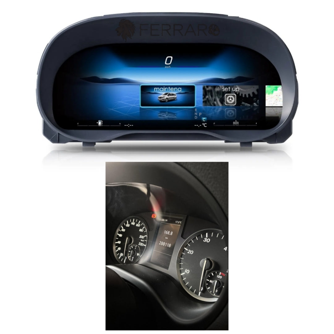 (PRENOTA) Virtual Cockpit 12.3" per Mercedes Vito (2014-2024), HD Ultra, CarPlay e Android Auto