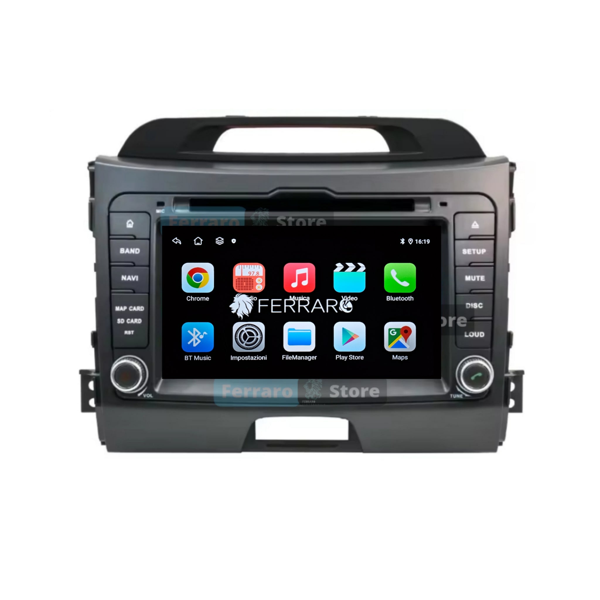 (PRENOTA) Autoradio per Kia Sportage 3 7" (2010-2016) Android, Bluetooth, CarPlay, Android Auto, 4GB/8GB Ram