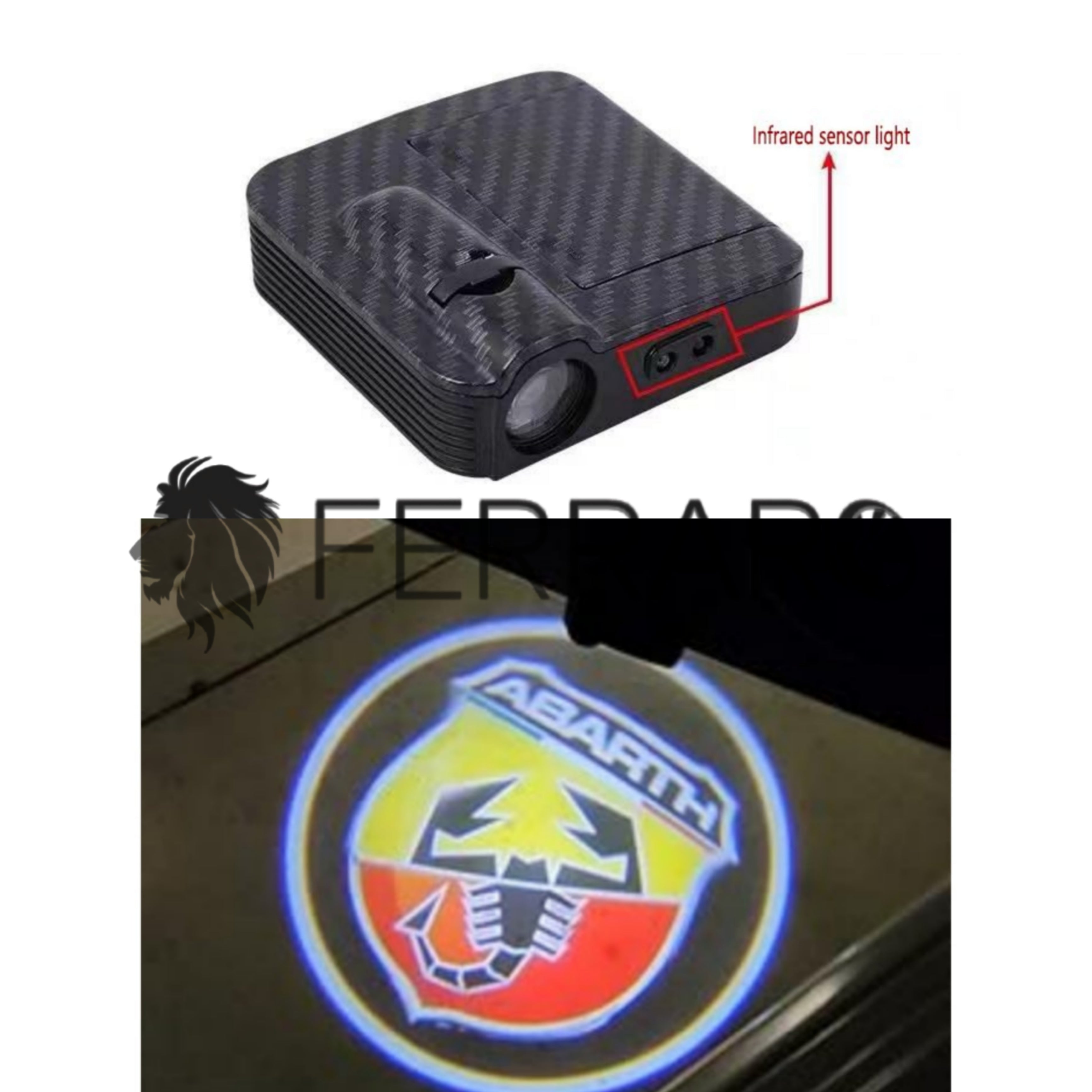 Luce Cortesia Abarth | Universale | Adesivo | Batteria (NO INCL.)