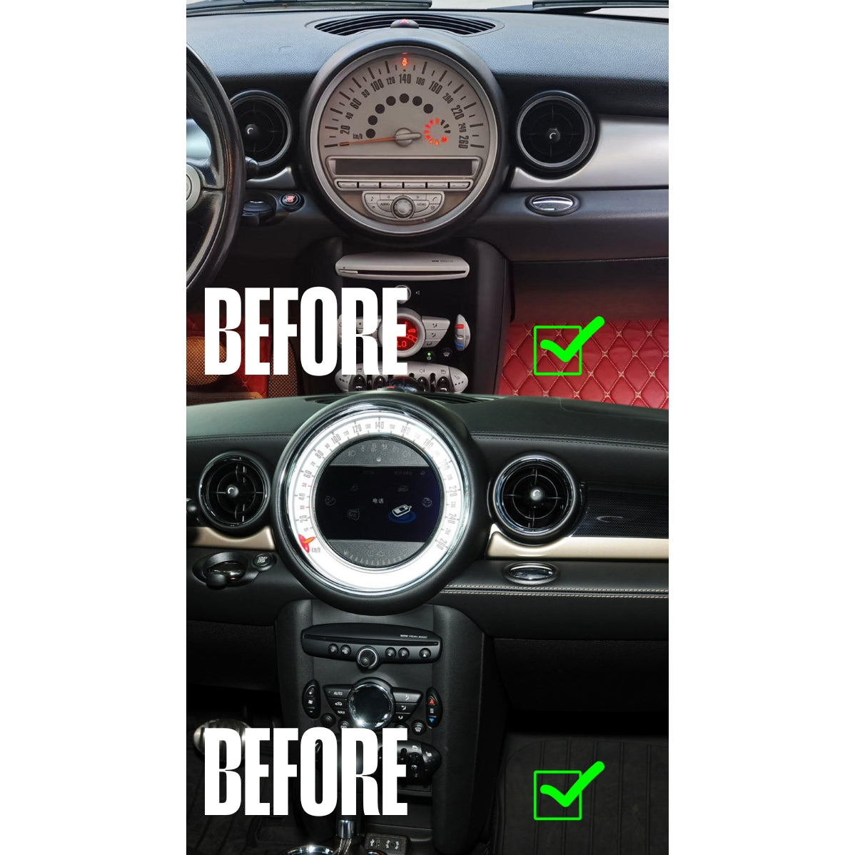 (PRENOTA) Autoradio per Mini Cooper R55/R56/R57 7" (2007-2014) Android, Bluetooth, CarPlay, Android Auto, 4GB/8GB Ram