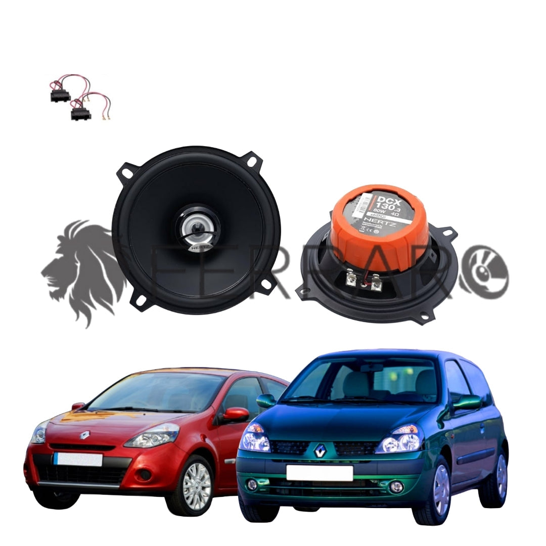 Hertz Kit 2 Casse, DCX 130.3, Ant o Post, Renault Clio 2ª/3ª Serie