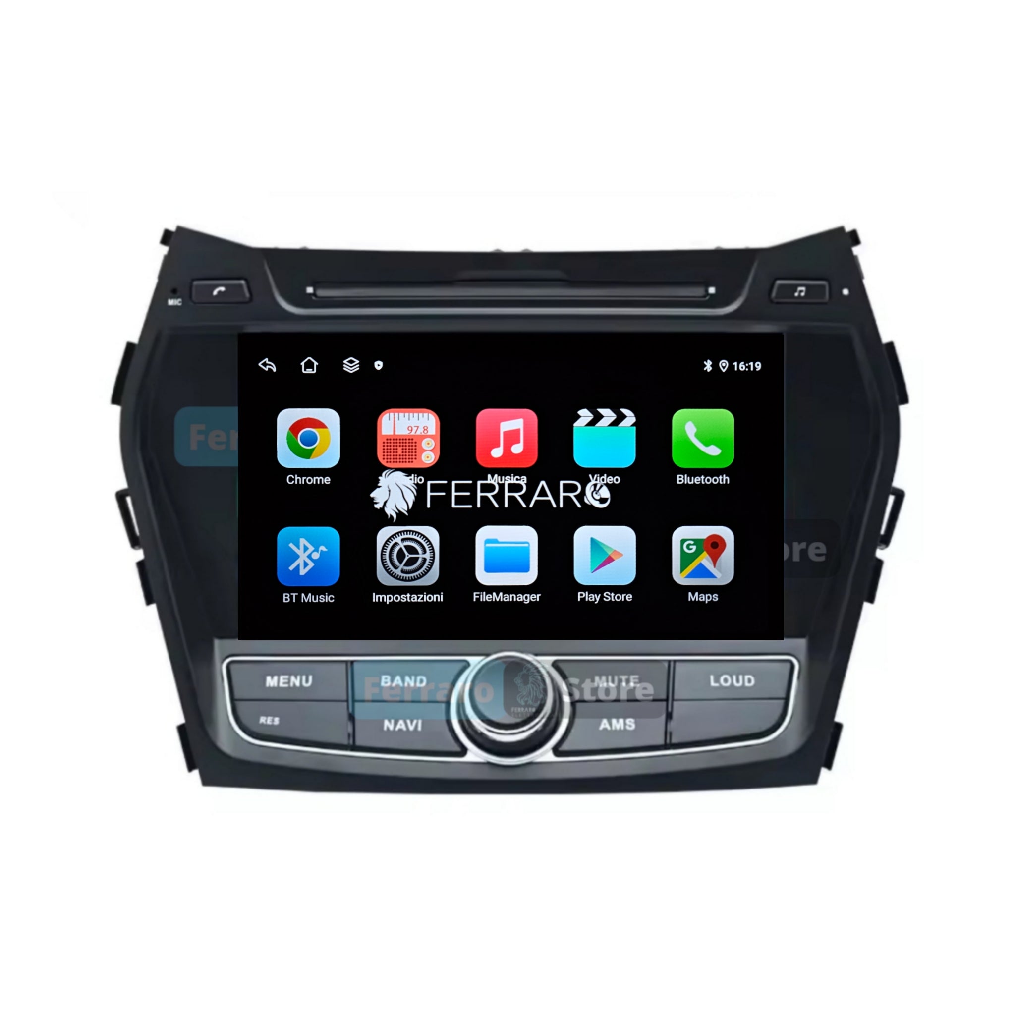 (PRENOTA) Autoradio per Hyundai Santa Fe 8"(2012-2018) Android, Bluetooth, CarPlay, Android Auto,4G/8GB Ram