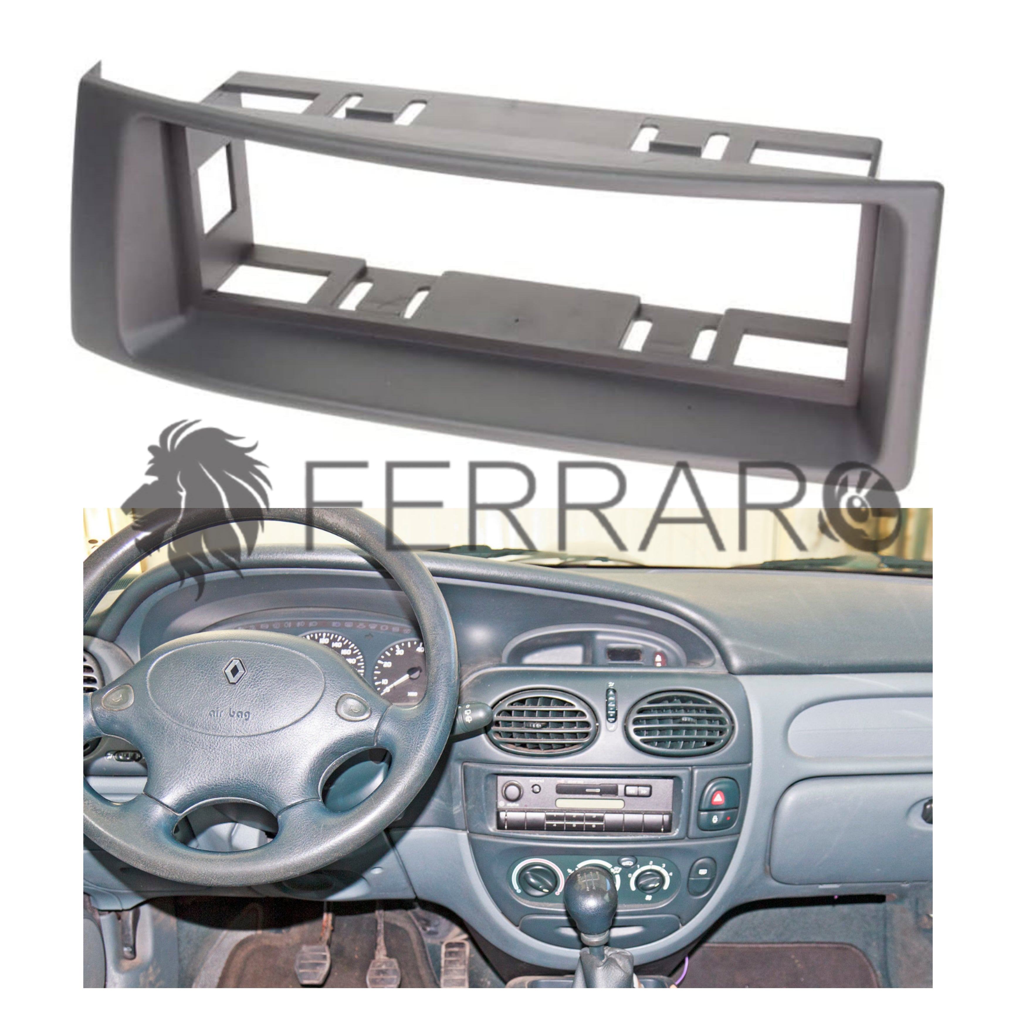 Radio cover, 1DIN, Renault Megane up to 2003