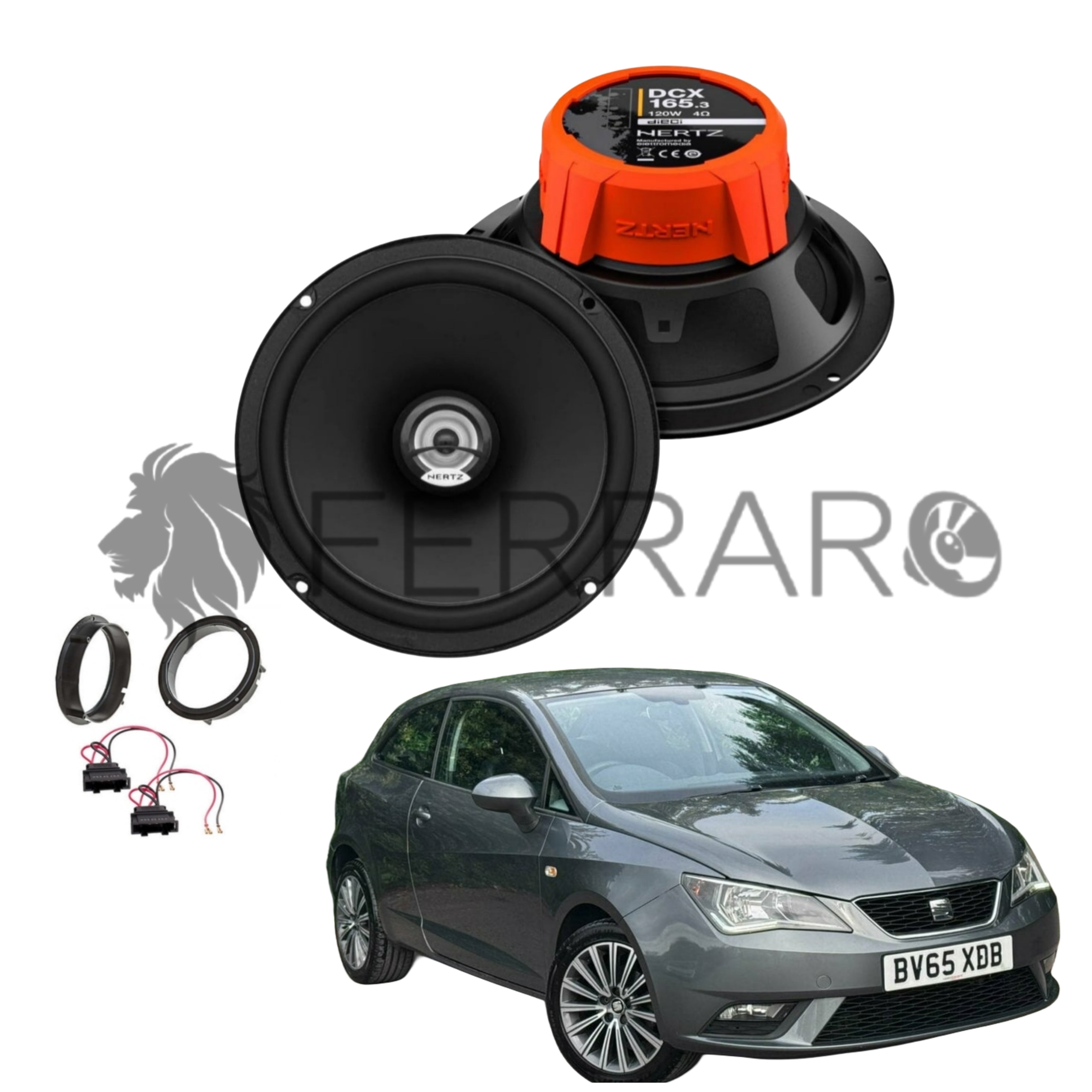 Hertz Kit 2 Casse | DCX 165.3 | Ant o Post | Seat Ibiza 6J | IV (2009-2018)