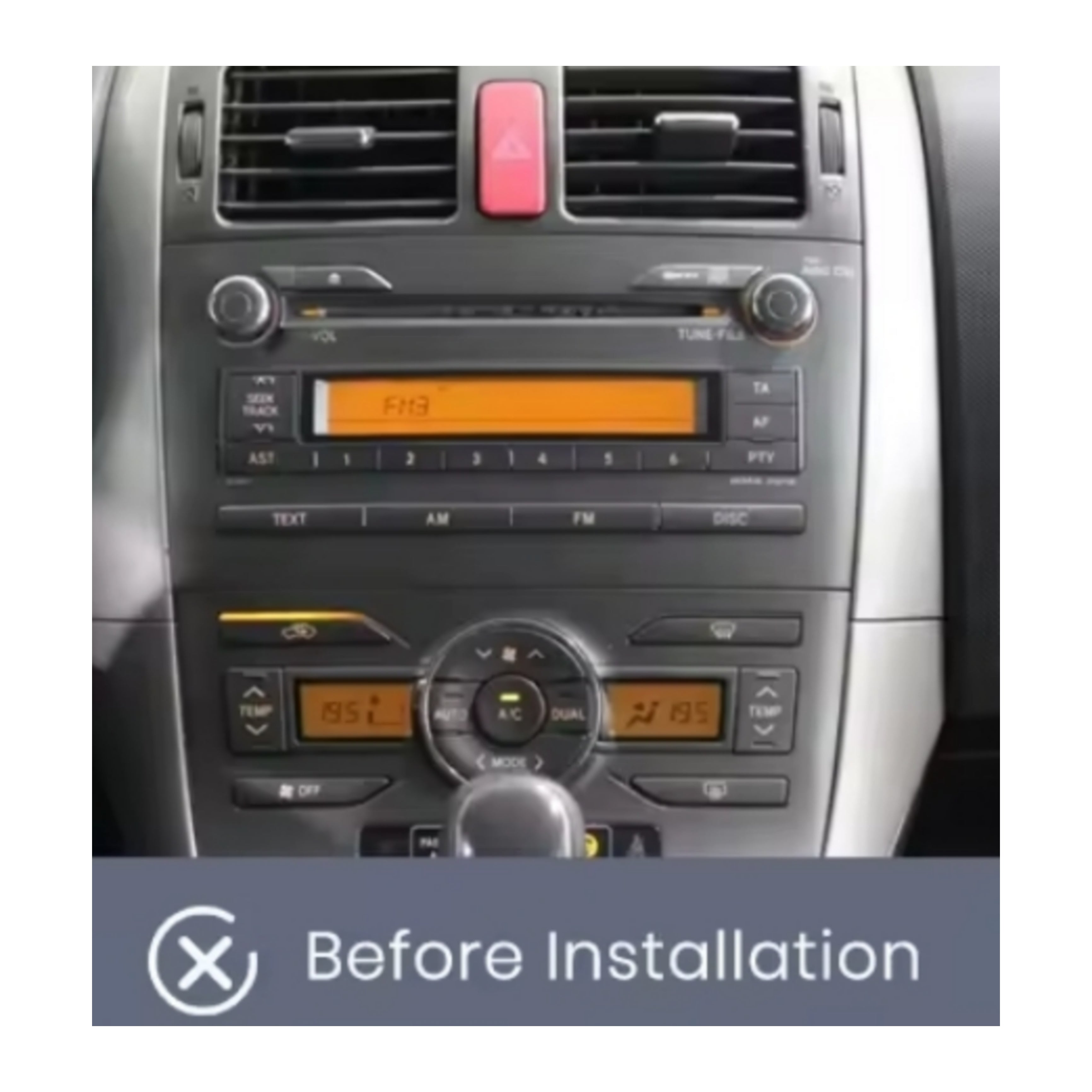 Autoradio per Toyota Auris E150 9" 2K | 2006-2012 | Android | Bluetooth | CarPlay | Android Auto | 12/256GB Ram