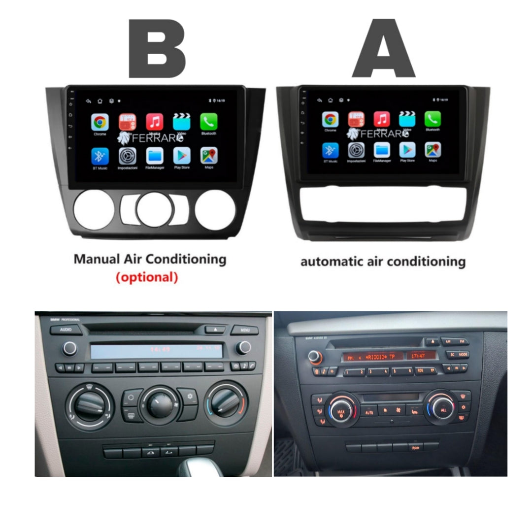 Autoradio per BMW Serie 1 9" E87, E81, E82, E88 (2004-2011) Android, Bluetooth, CarPlay, Android Auto, 2GB/4GB/6GB/8GB Ram