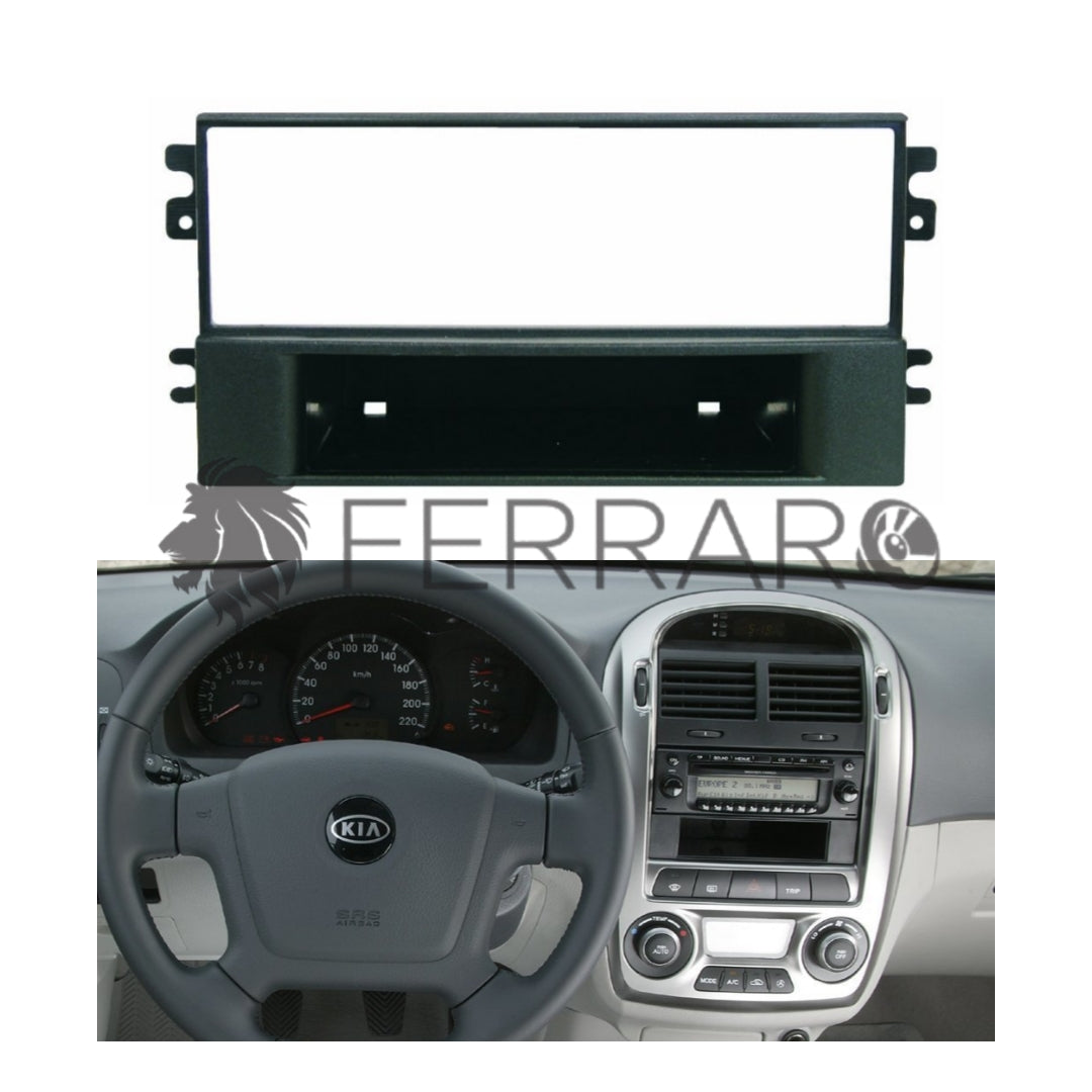 Mascherina 1DIN con Cassetto per Kia Cerato (Fino al 2006)