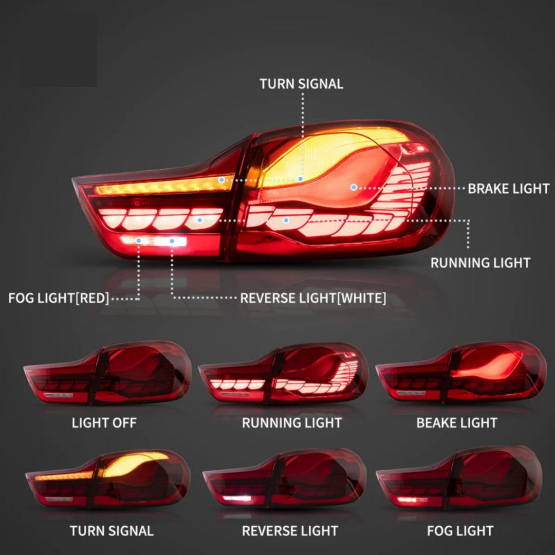 (PRENOTA) Fanali Posteriore Completo per BMW Serie 4 F32, F33, F36, M4 F82, F83 (2014-2020) a LED