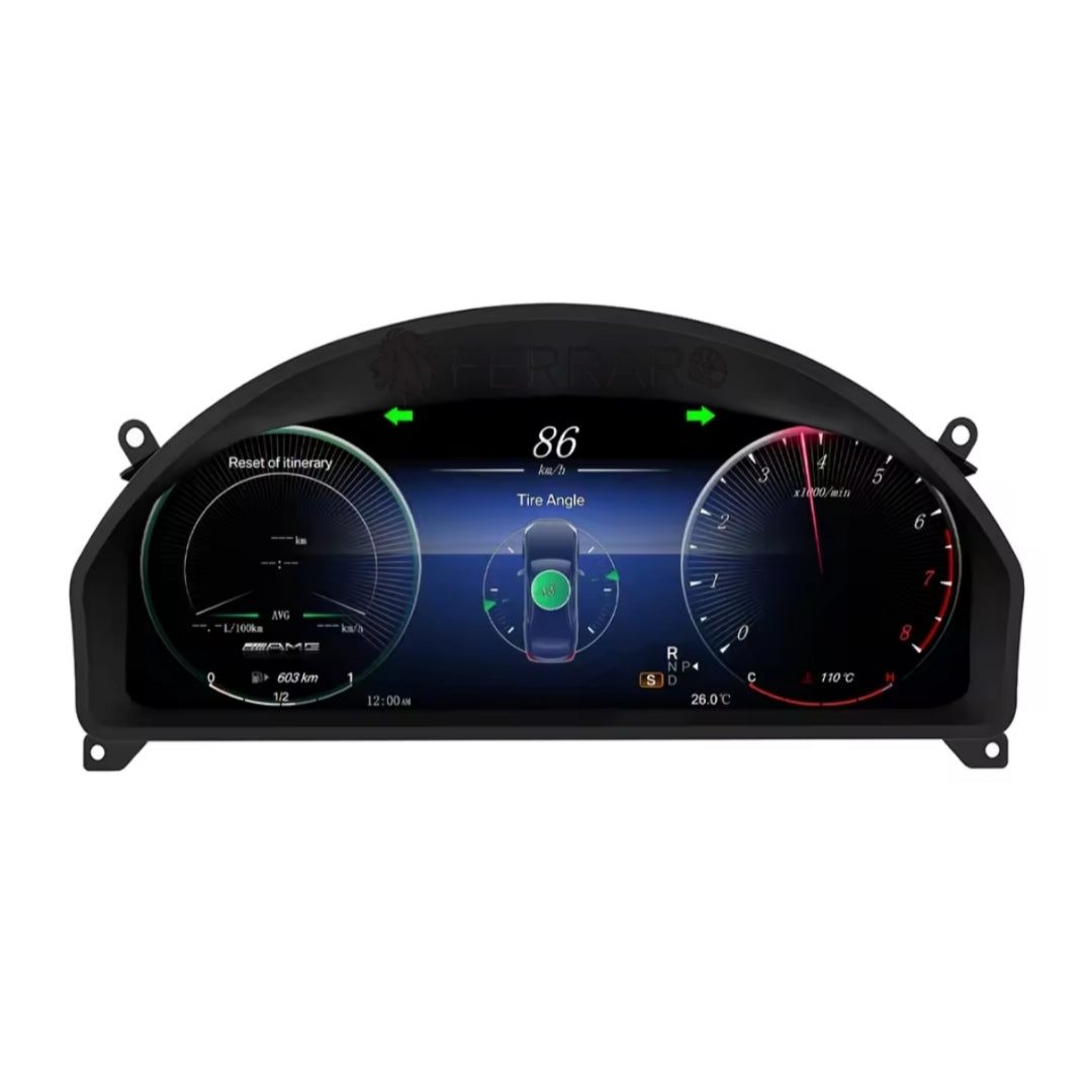(PRENOTA) Virtual Cockpit 12.3" per Mercedes GLK (2008-2015), HD Ultra, CarPlay e Android Auto