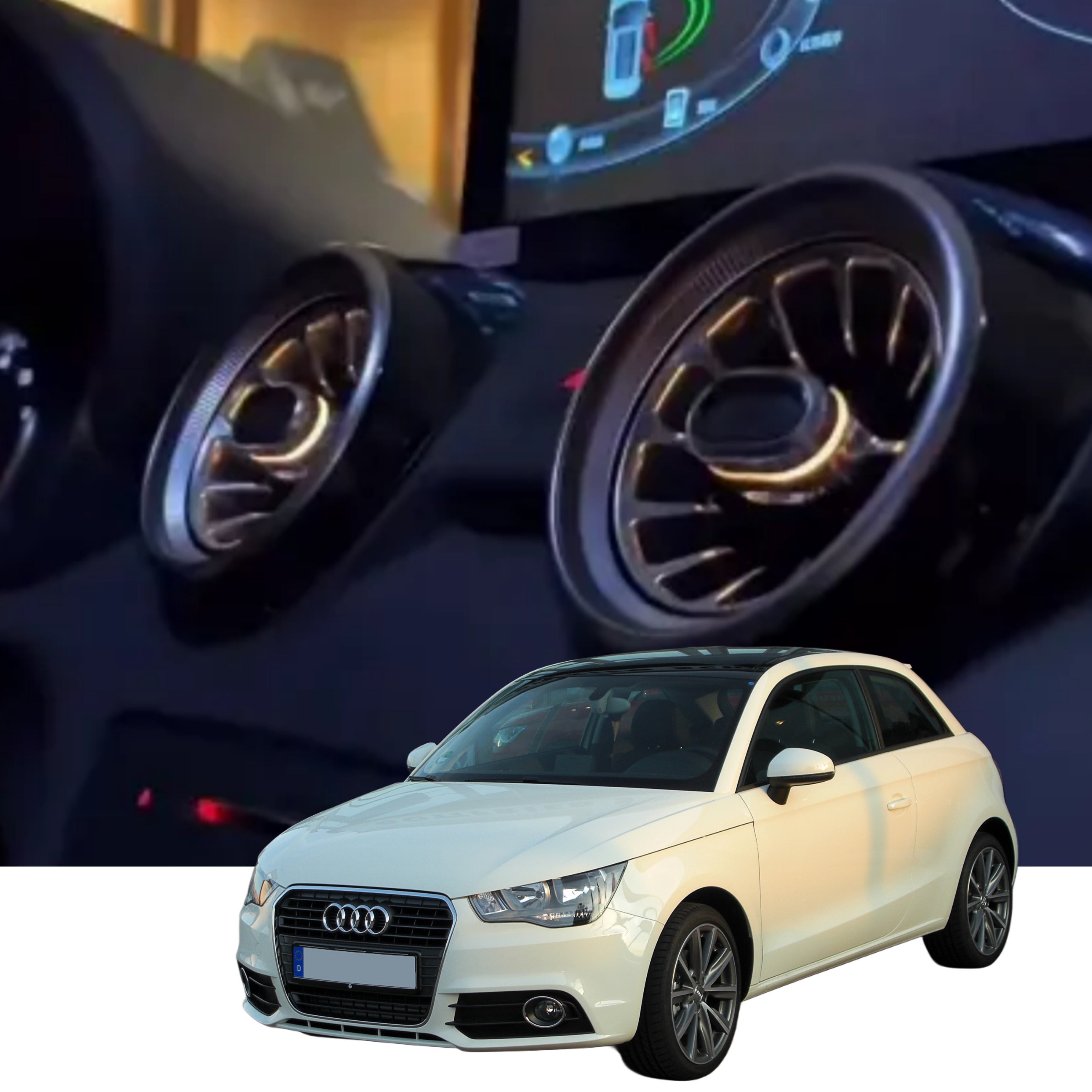 (PRENOTA) Ambient Light per Audi A1 (2010-2018), 256 Colori, APP