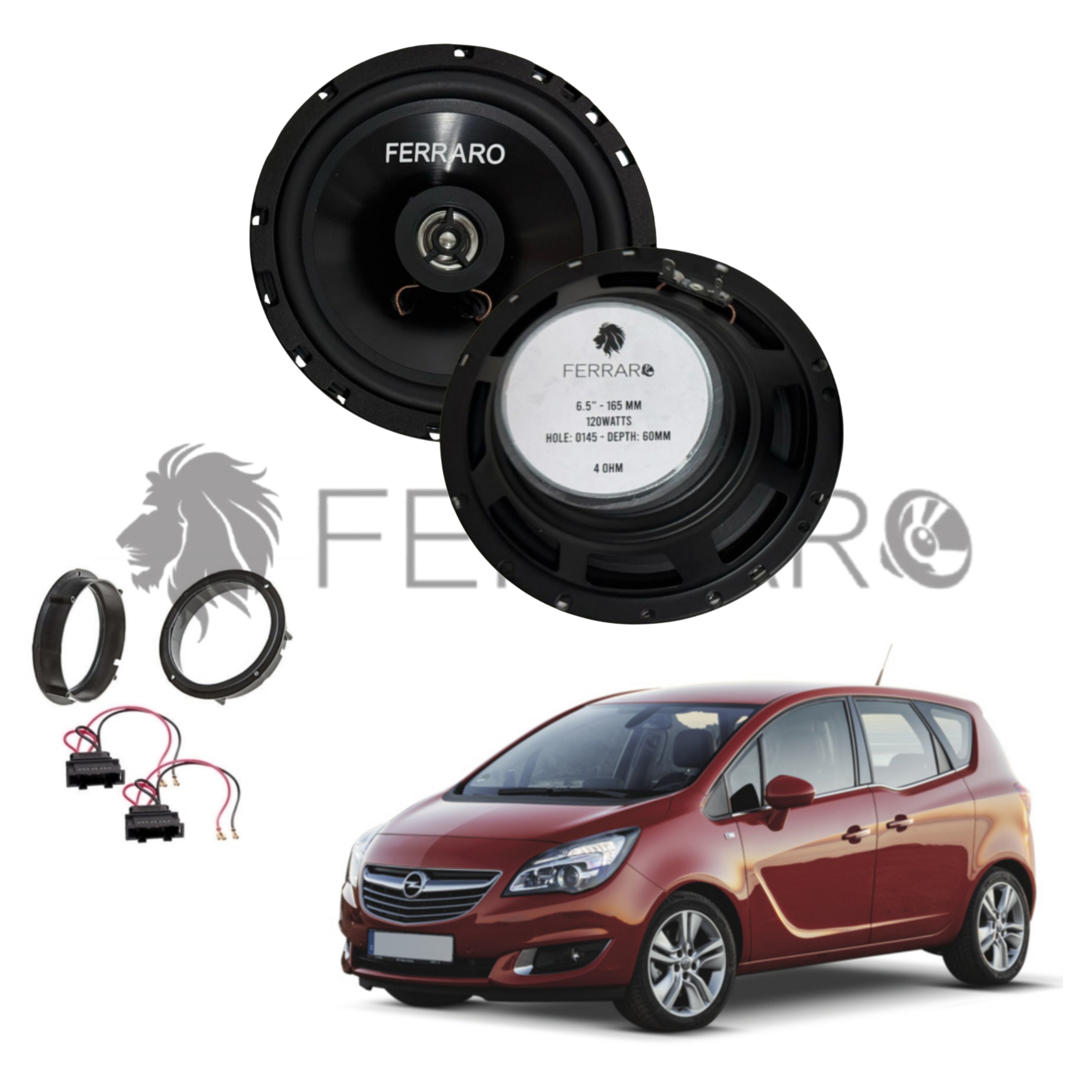 FerraroStore Kit 2 Altoparlanti, ASC-652PC, Ant o Post, Opel Meriva B (2010-2017)