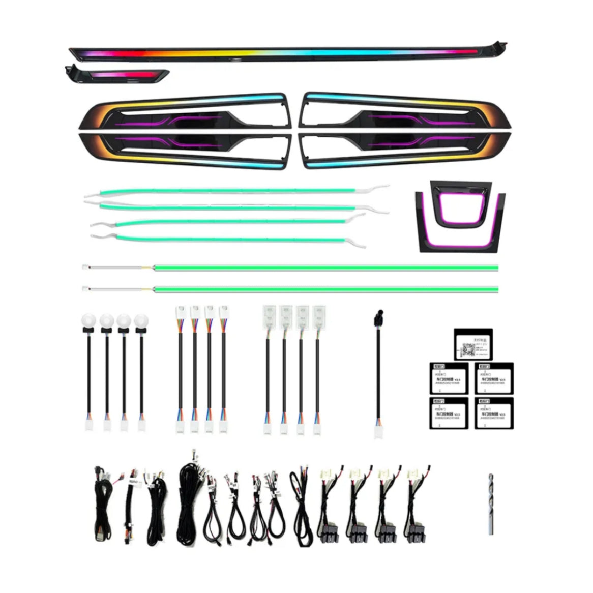 (PRENOTA) Ambient Light per Porsche Cayenne (2024+), 256 Colori, APP