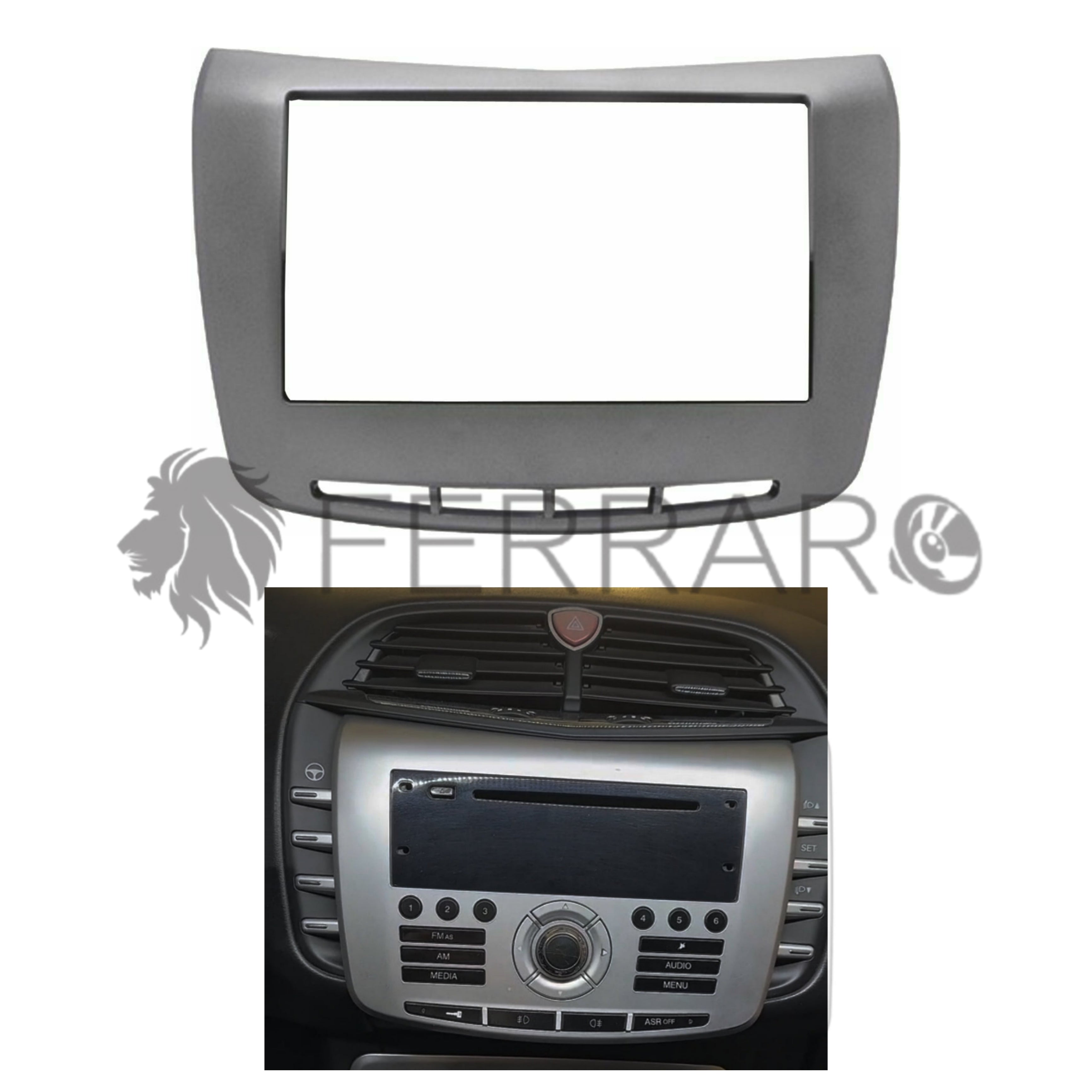 Mascherina 2DIN con Cornice per Lancia Delta (2009+)