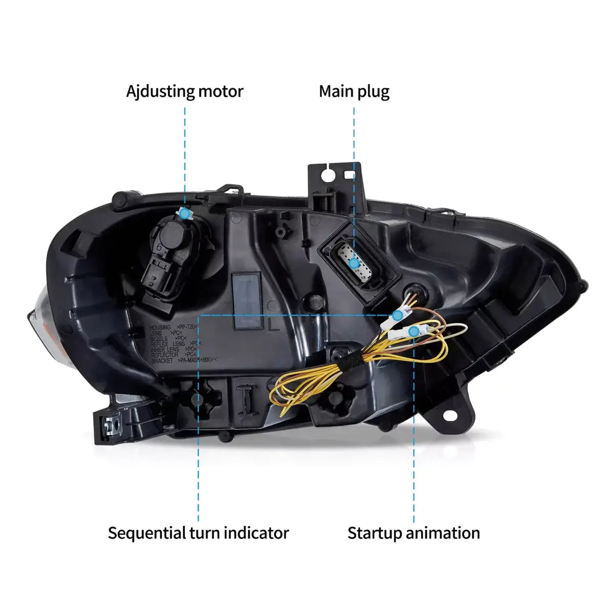 (PRENOTA) Fanali Anteriore Completo per Ford Mustang 6ª Serie (2018-2024) a LED