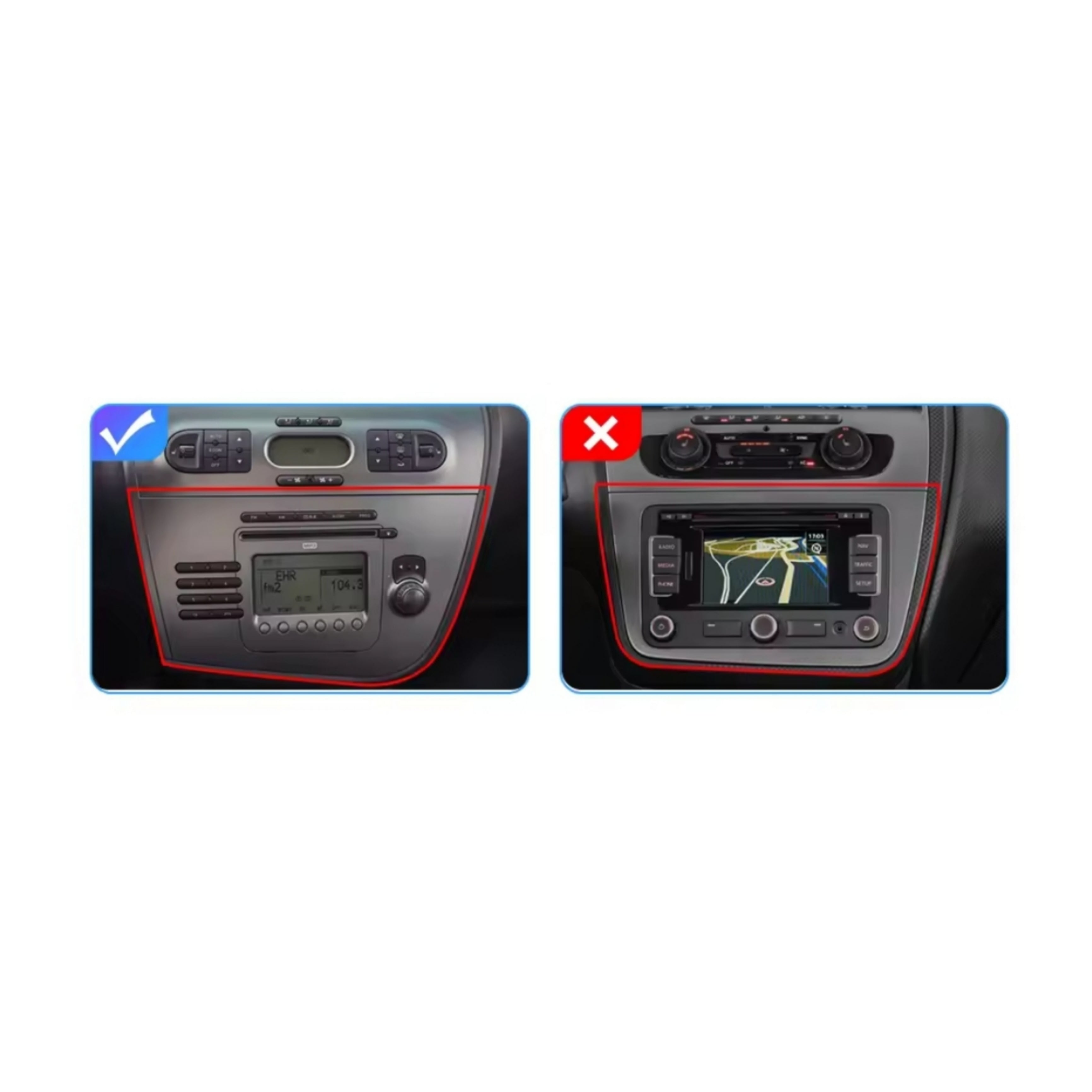 Autoradio per Seat Leon MK2 9" (2005-2012) Android, Bluetooth, CarPlay, Android Auto, 2GB/4GB/6GB/8GB Ram