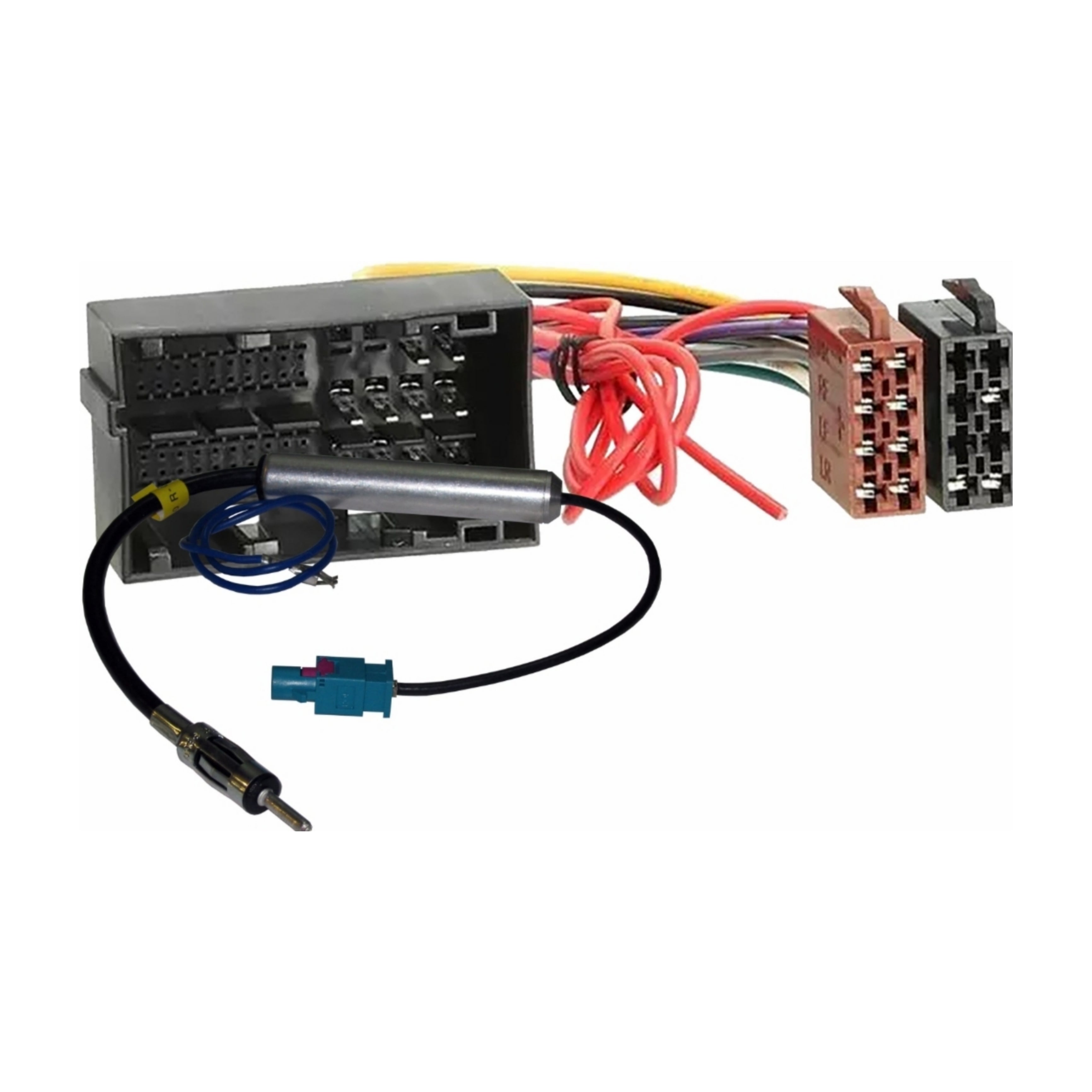 Cablaggio ISO + Antenna Fakra, Alfaromeo, Fiat, Citroen, Jeep, Peugeot, Opel, Dodge, NO NAVI. (Compatibilità in Descrizione)
