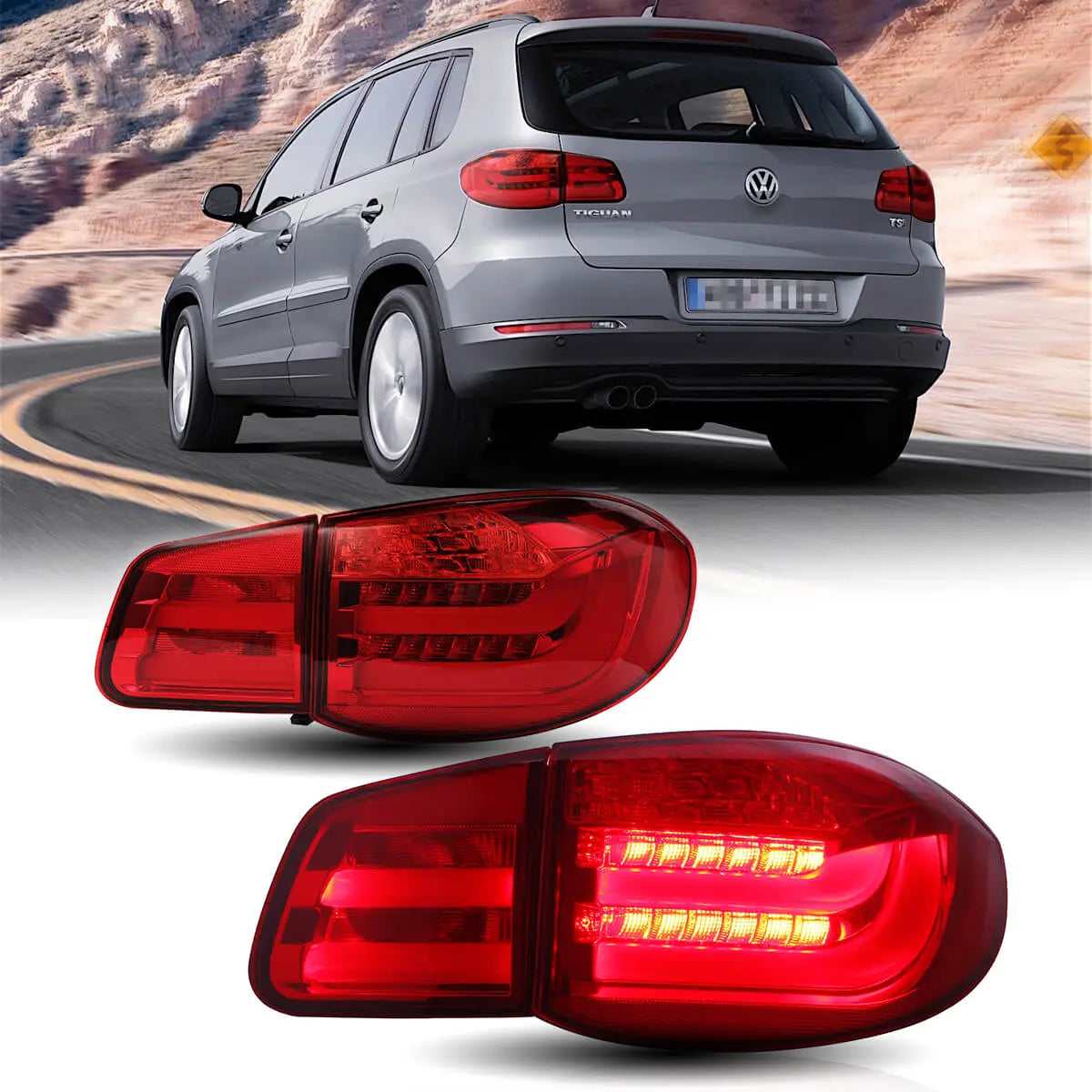 (PRENOTA) Fanali Posteriore Completo per Volkswagen Tiguan (2007-2016) a LED