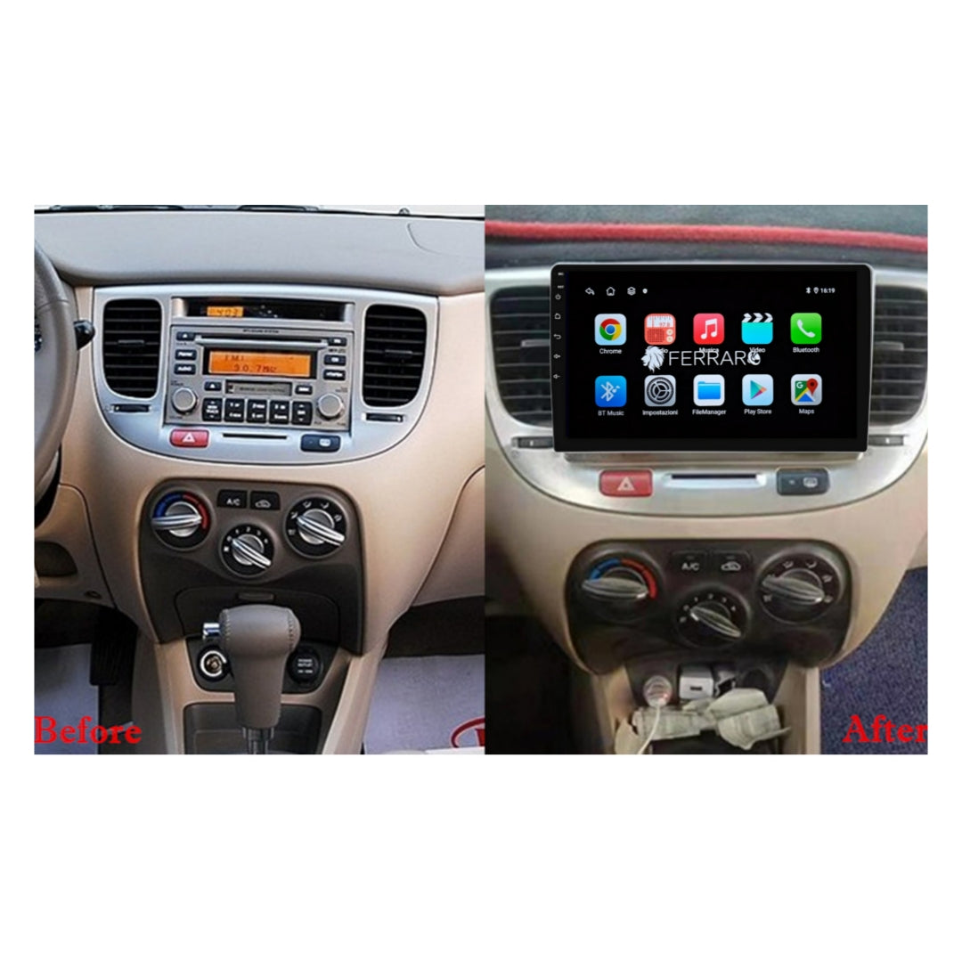 (PRENOTA) Autoradio per Kia Rio 2 9 (2005-2011) Android, Bluetooth, CarPlay, Android Auto, 2GB/4GB/6GB/8GB Ram