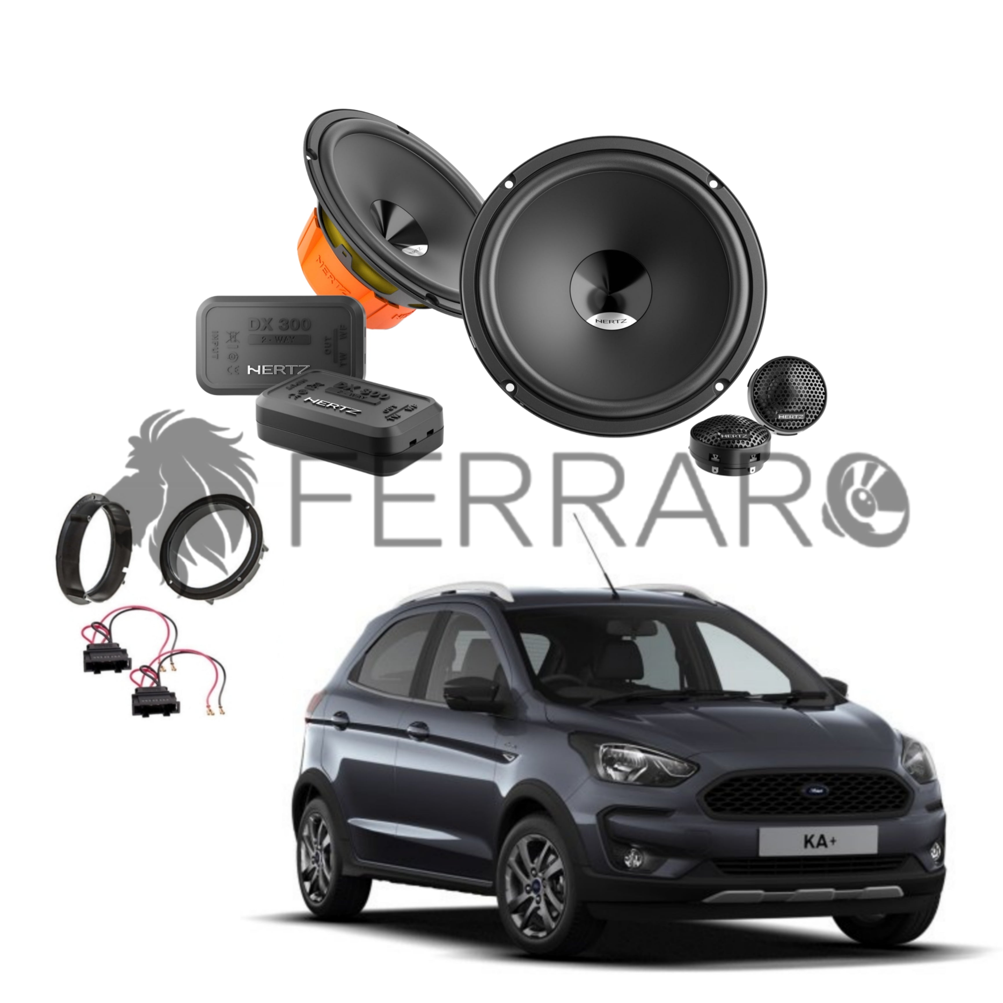 Hertz Kit 4 Casse, DSK 165.3, Anteriori, Ford KA+ dal 2016>