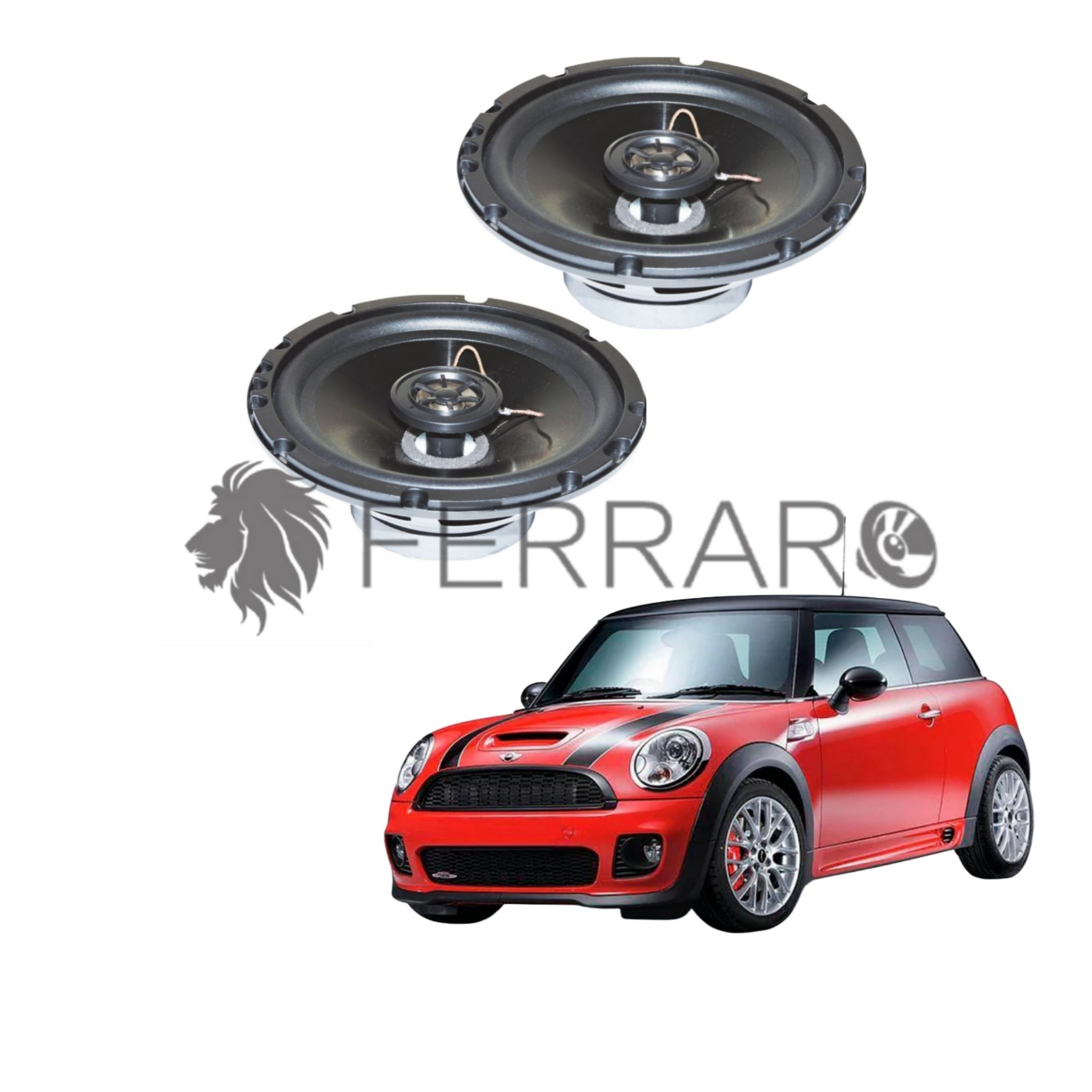 FerraroStore Kit 2 Altoparlanti, ASC-652PC, Anteriori, Mini Cooper S/Cabrio/One