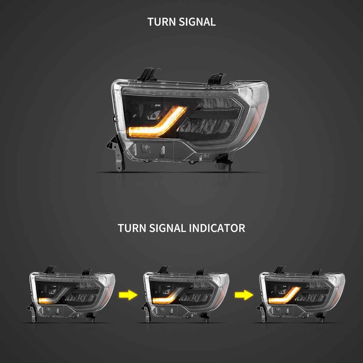 (PRENOTA) Fanali Anteriore Completo per Toyota Tundra (2007-2013) a LED