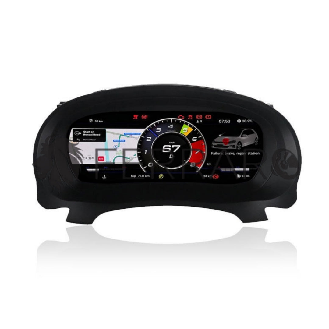 Virtual Cockpit 12.3" per Volkswagen Golf 6ª Serie, HD Ultra, CarPlay e Android Auto