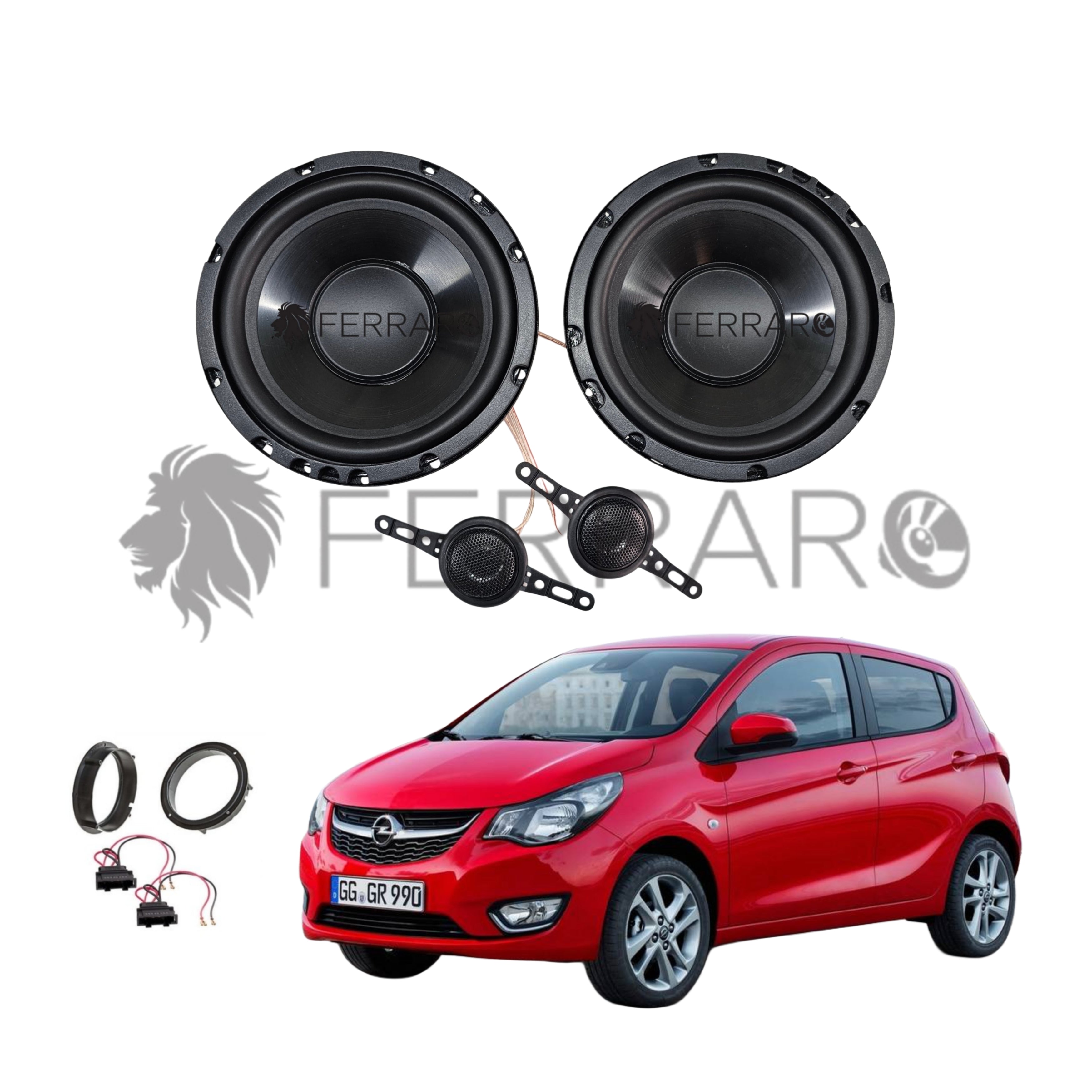 FerraroStore Kit 2 Altoparlanti, ASK-165.2, Ant o Post, Opel Karl