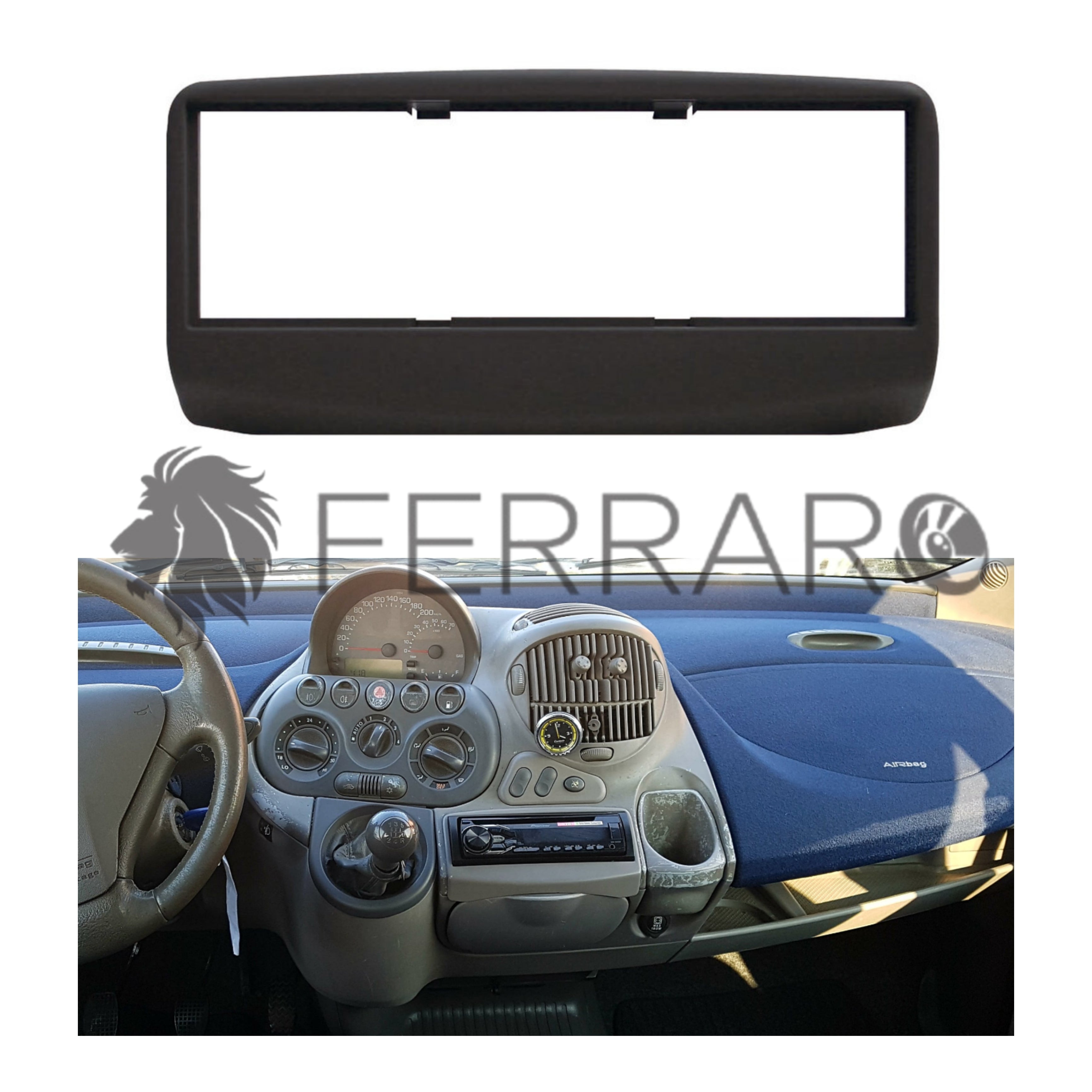Mascherina 1DIN per Fiat Multipla (2005+)
