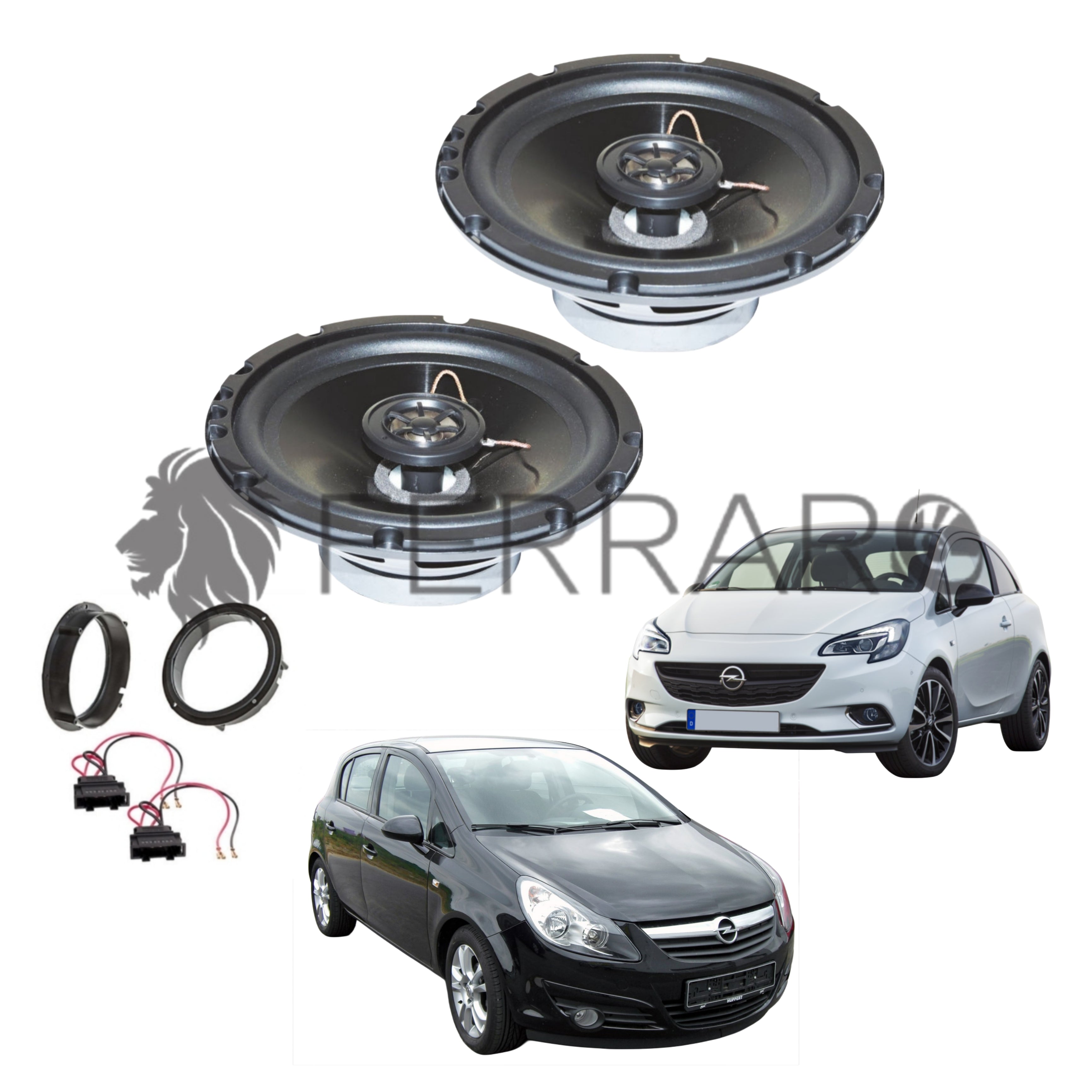 FerraroStore Kit 2 Altoparlanti, ASC-652PC, Anteriori, Opel Corsa D, E (2006-2019)