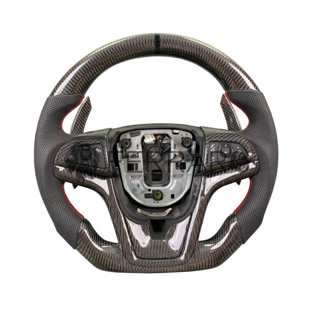 (PRENOTA) Volante Sportivo per Chevrolet Camaro (2009-2015), Carbonio, Customizzato in Pelle