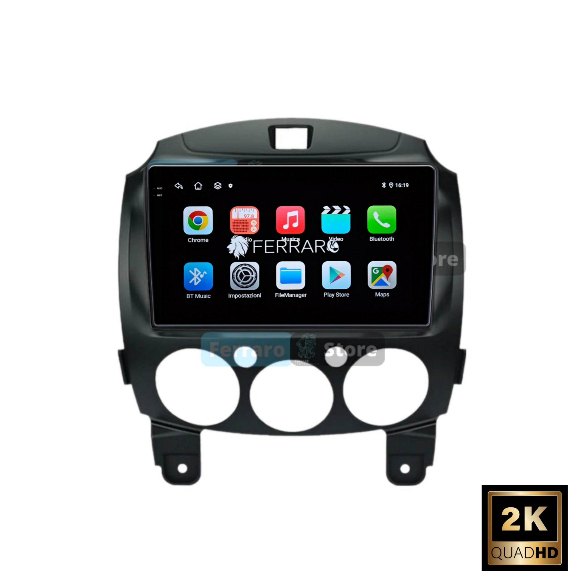 (PRENOTA) Autoradio per Mazda 2 9" 2K (2007-2017) Android, Bluetooth, CarPlay, Android Auto, 12/256GB Ram