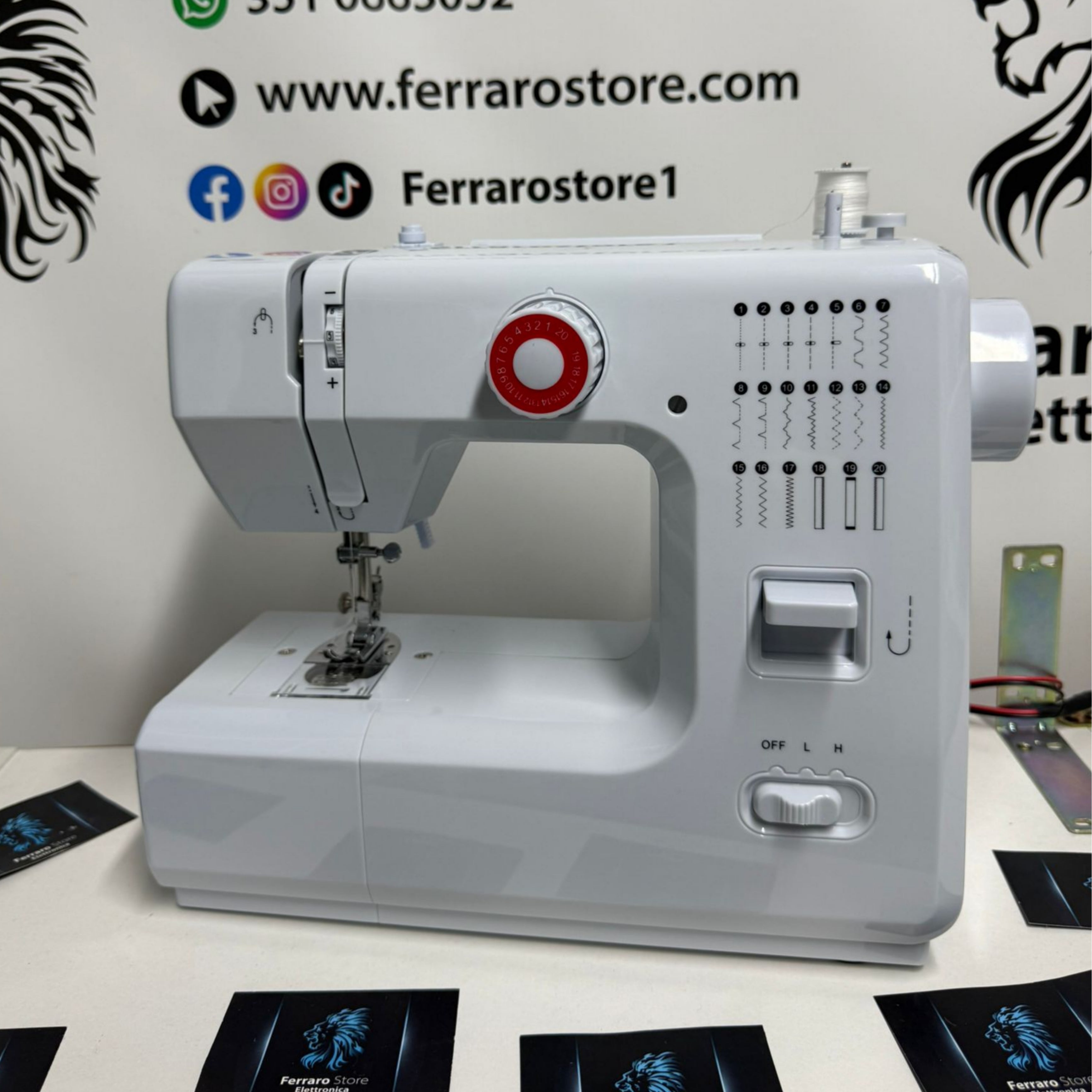 Mini Macchina da cucire, Elettrica, Multifunzione da 20 pezzi con Pedale
