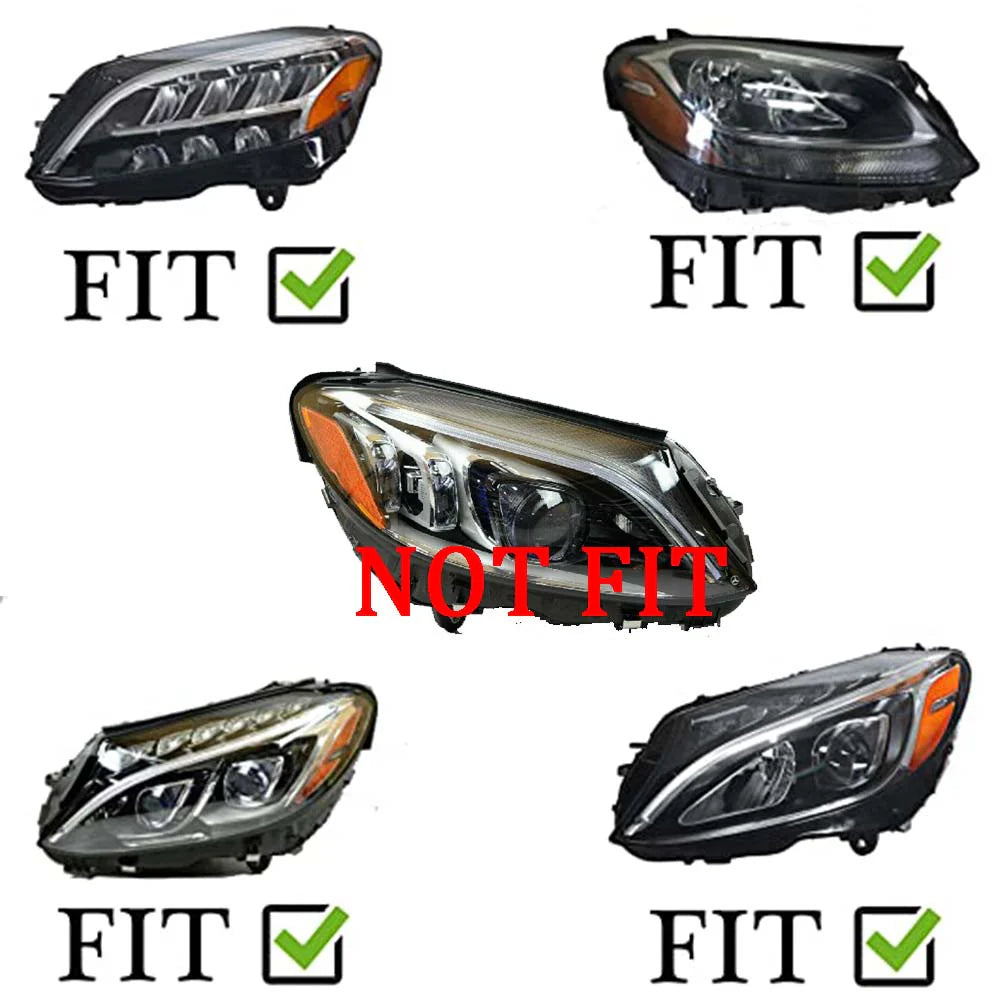 (PRENOTA) Fanali Anteriore Completo per Mercedes Classe C W205 (2015-2021) a LED