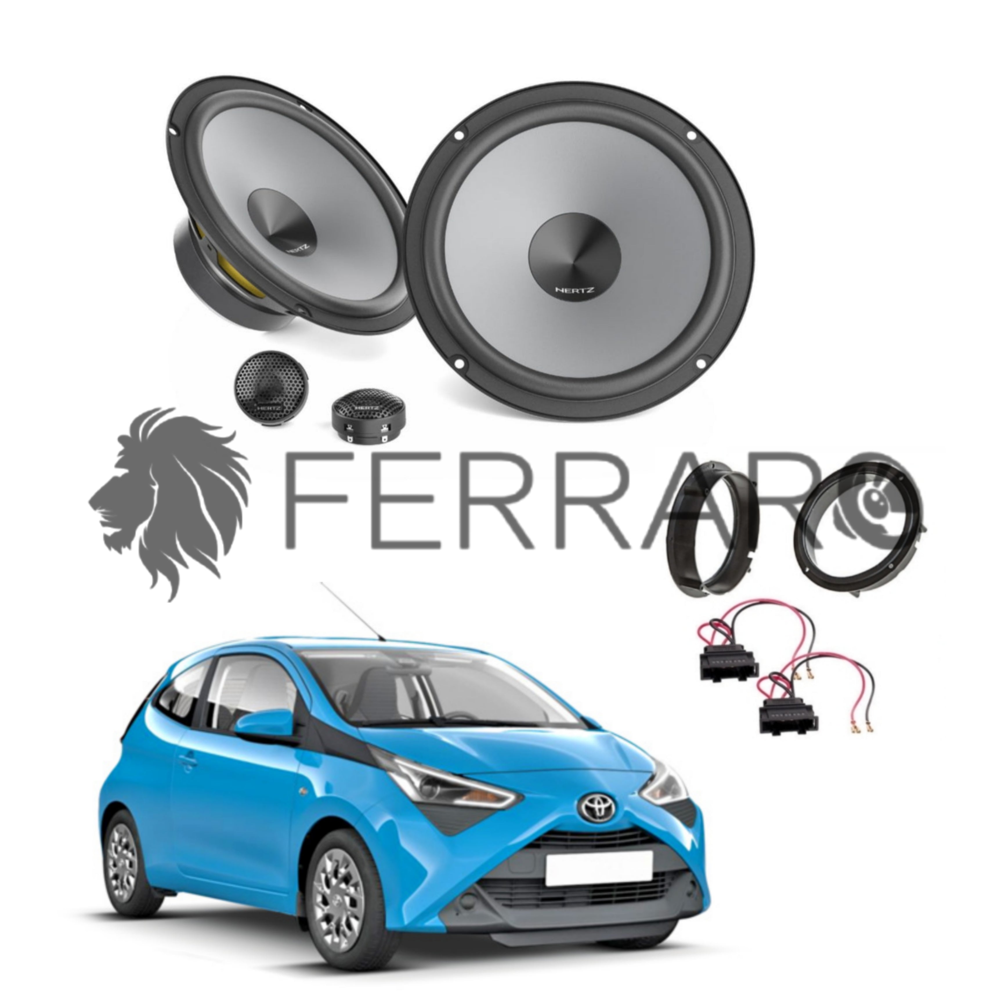 Hertz Kit 4 Casse | K 165 | Anteriori | Toyota Aygo (Dal 2014>)