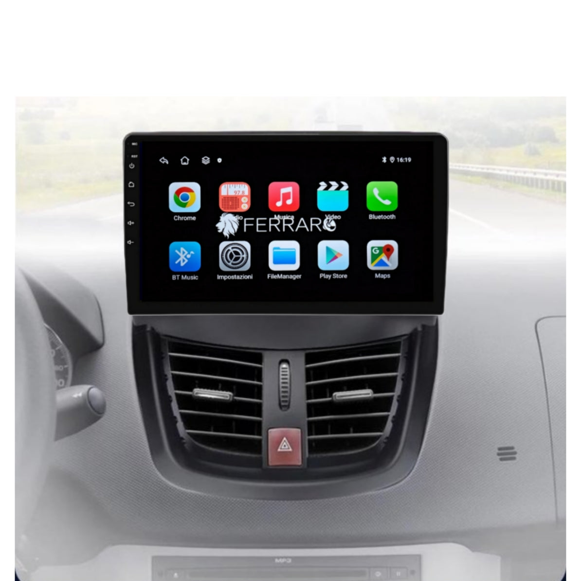 Autoradio per Peugeot 207/207cc 9"(2006-2015) Android, Bluetooth, CarPlay, Android Auto 2GB/4GB/6GB/8GB Ram