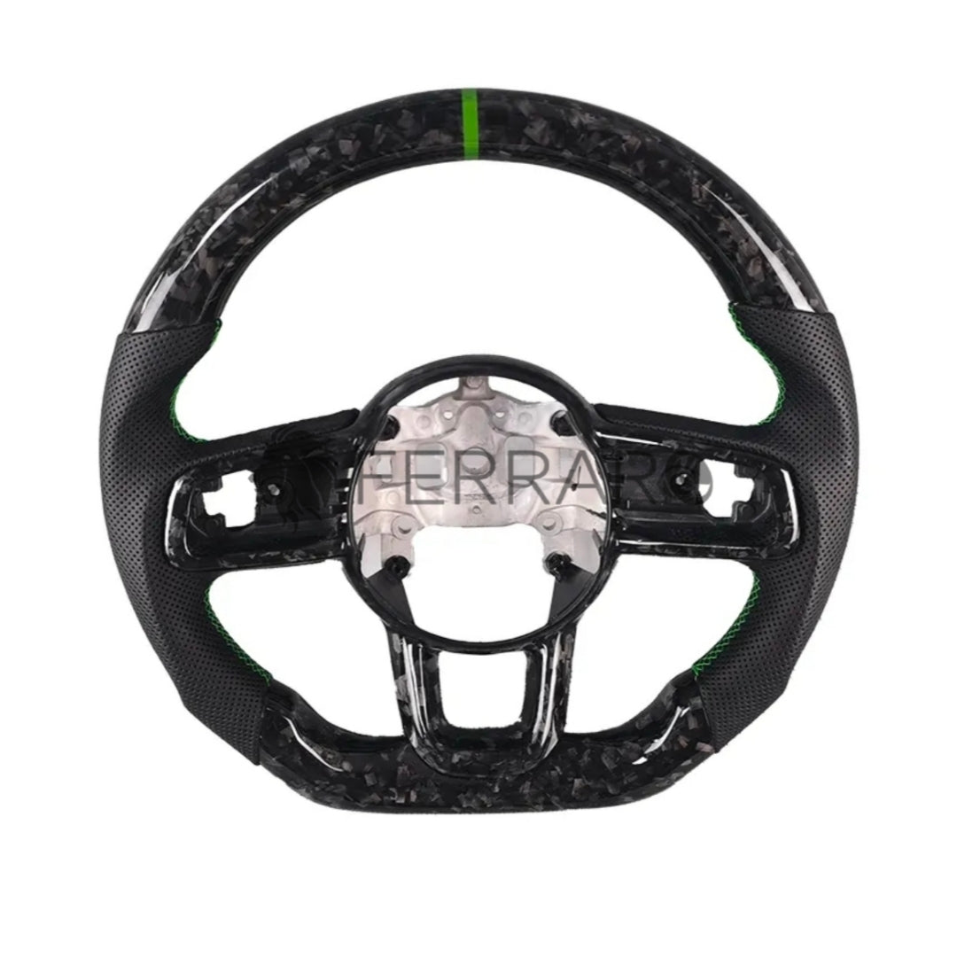 (PRENOTA) Volante Sportivo per Jeep Wrangler JK, Carbonio, Customizzato in Pelle