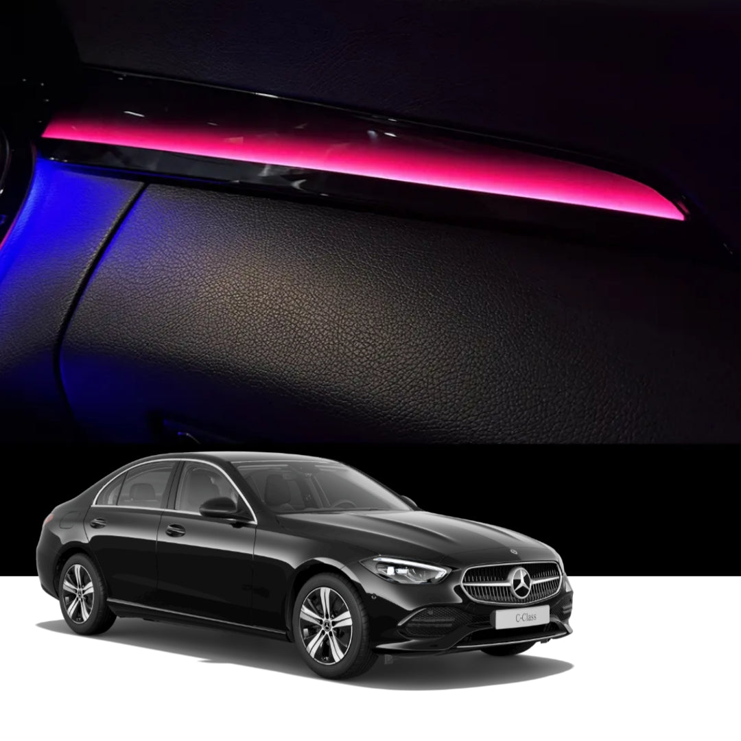 (PRENOTA) Ambient Light Passeggero per Mercedes GLC X253, Classe C W205, 256 Colori, APP