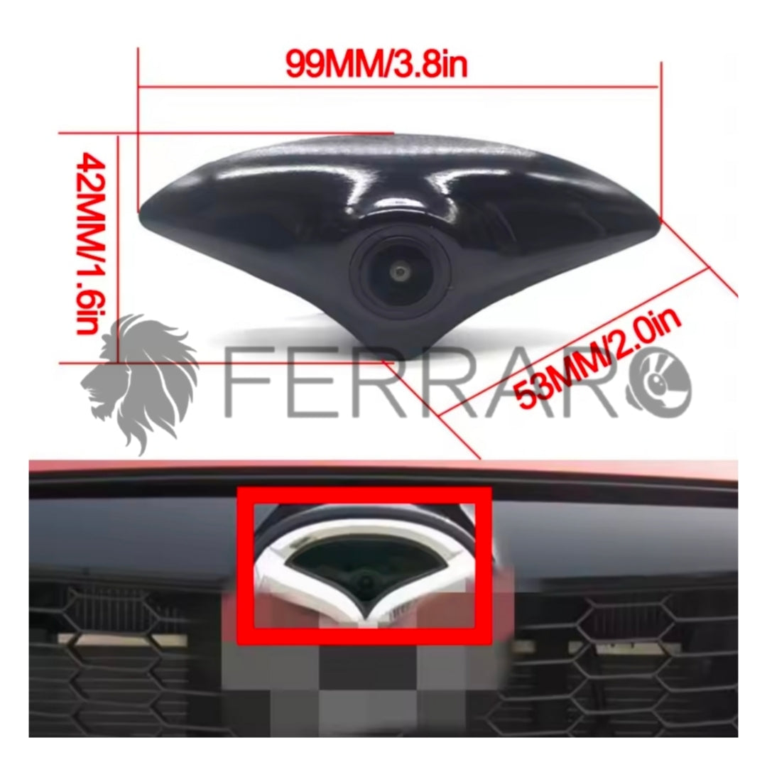 (PRENOTA) Telecamera Frontale per Mazda 2, 3, 5, 6, 8, CX-7, CX-9, CX-5, CX5, KE, CX7, CX9 | AHD, 1920x1080 | 170° Gradi