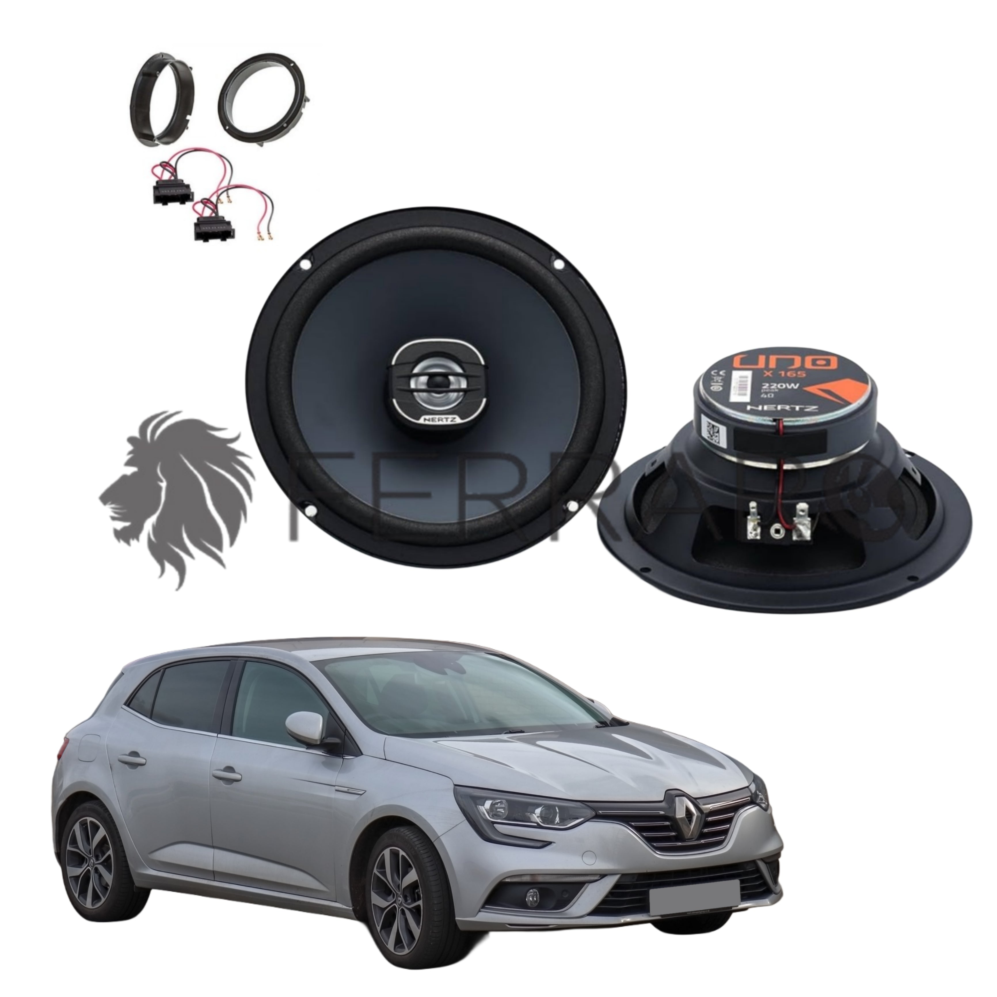 Hertz Kit 2 Casse | X 165 | Ant o Post | Renault Megane IV | 4ª Serie (2017 in Poi)