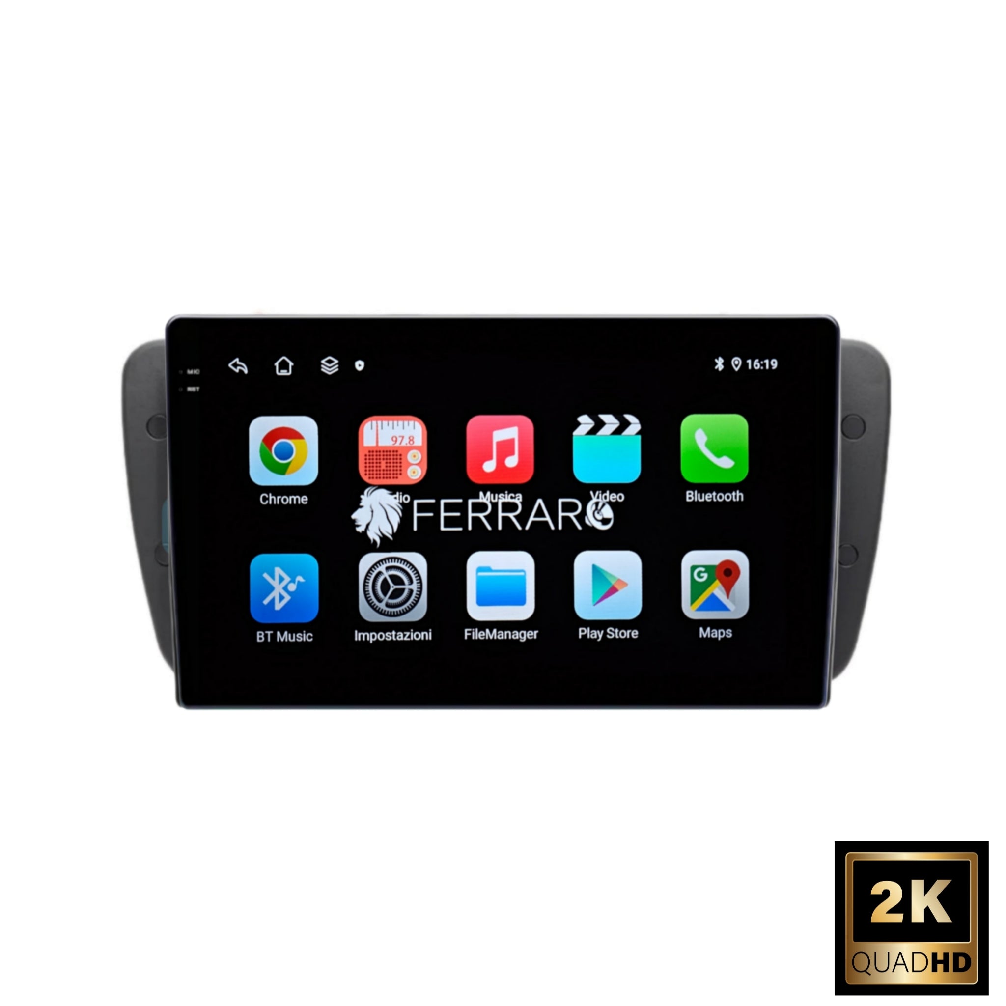 Autoradio per Seat Ibiza 6 9" 2K | 2008-2017 | Android | Bluetooth | CarPlay | Android Auto | 12/256GB Ram