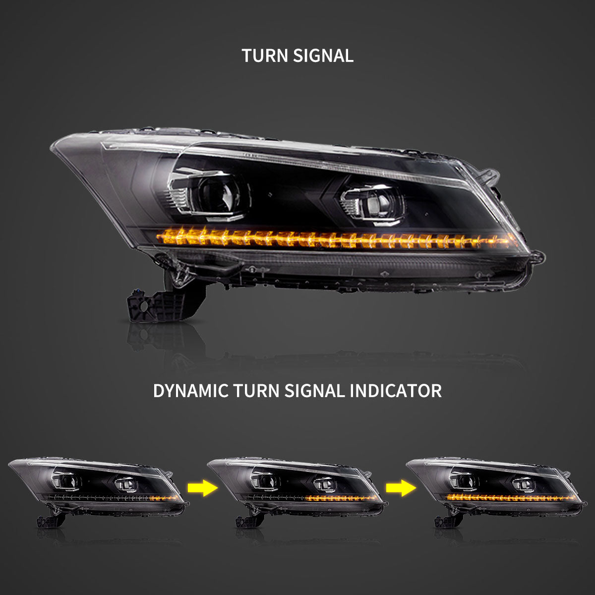 (PRENOTA) Fanali Anteriore Completo per Honda Accord VIII (2008-2012) a LED