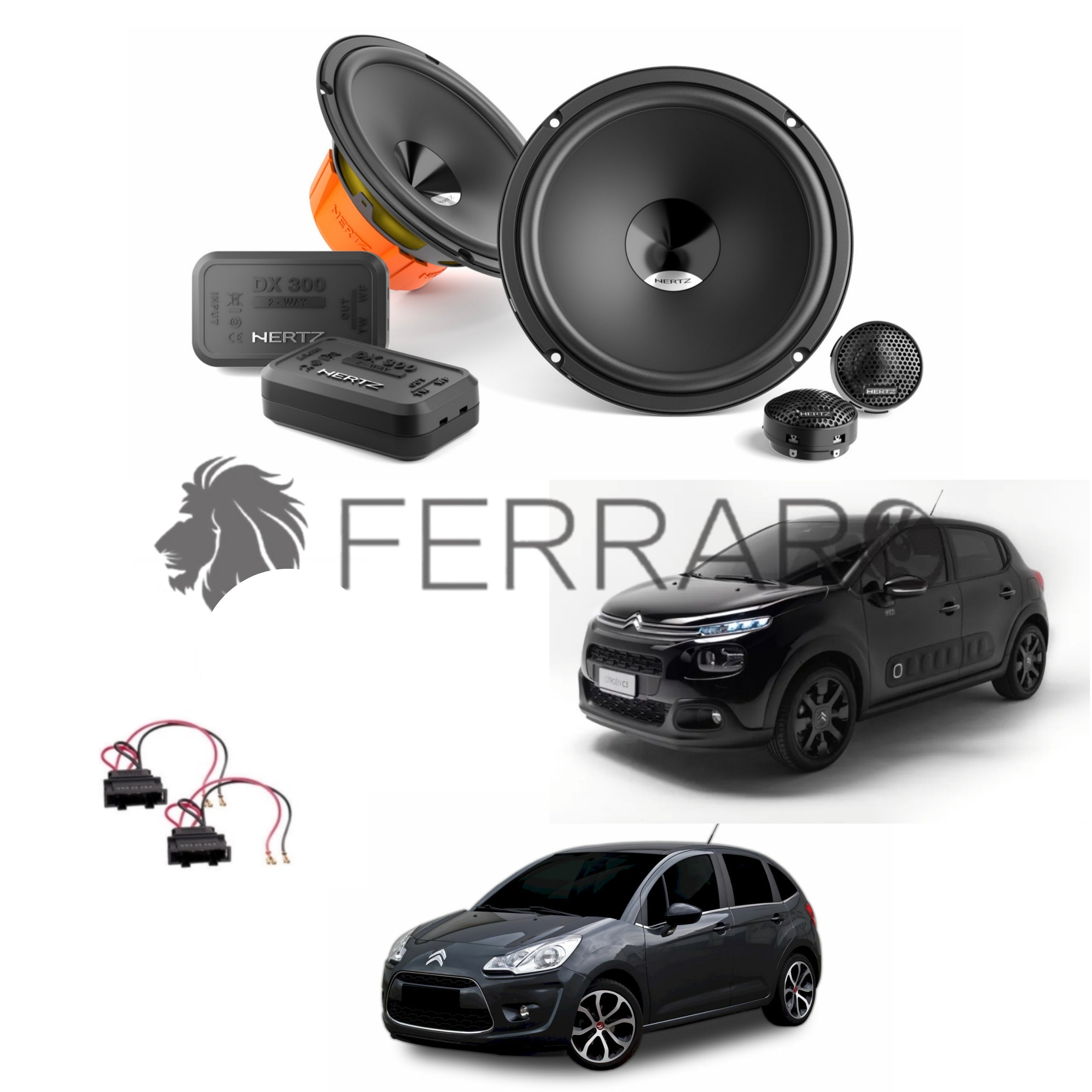 Hertz Kit 4 Casse | DSK 165.3 | Anteriori | Citroen C3 dal 2009>