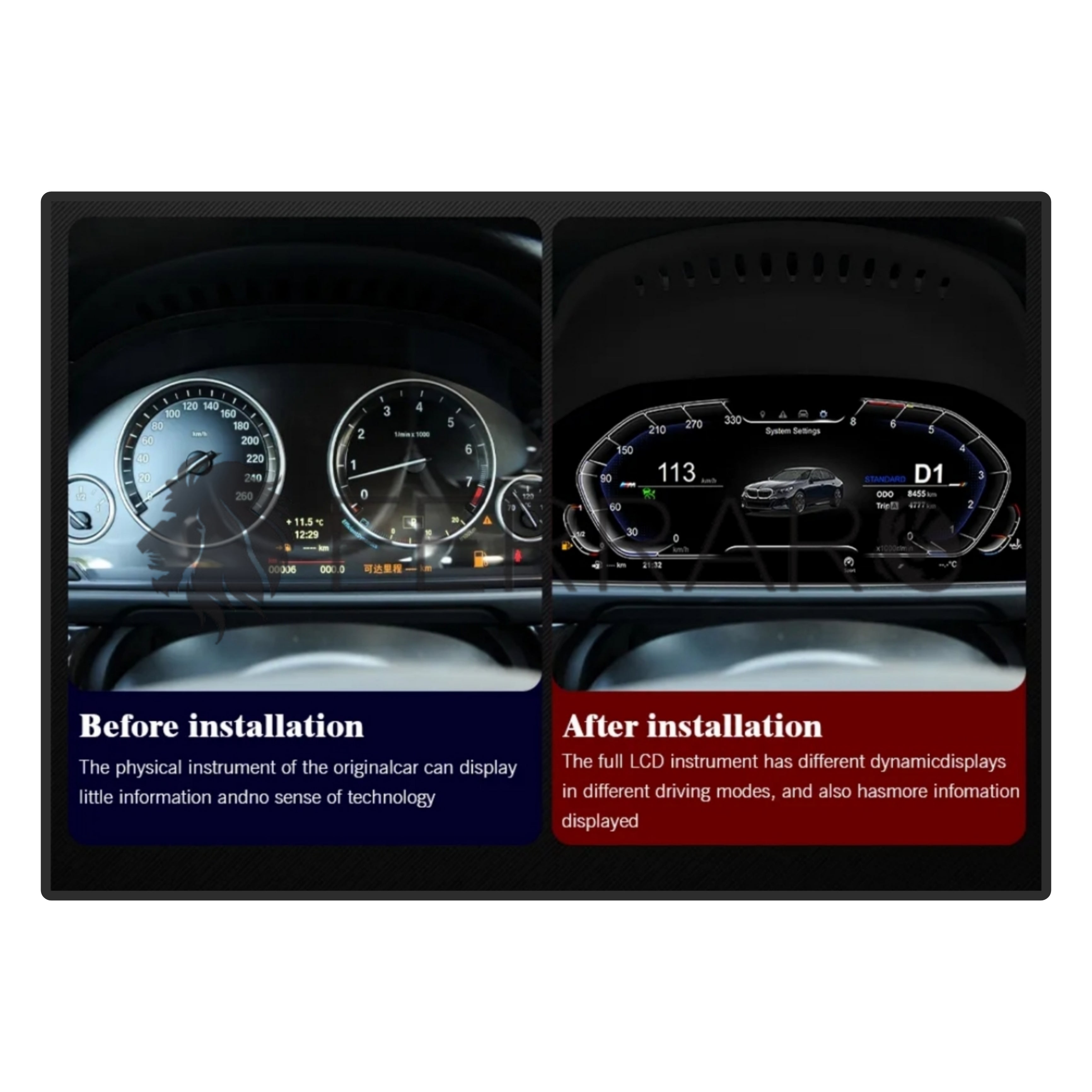 (PRENOTA) Virtual Cockpit 12.3" per BMW Serie 7, F01, F02, F03, F04 (2009-2016), HD Ultra, CarPlay e Android Auto